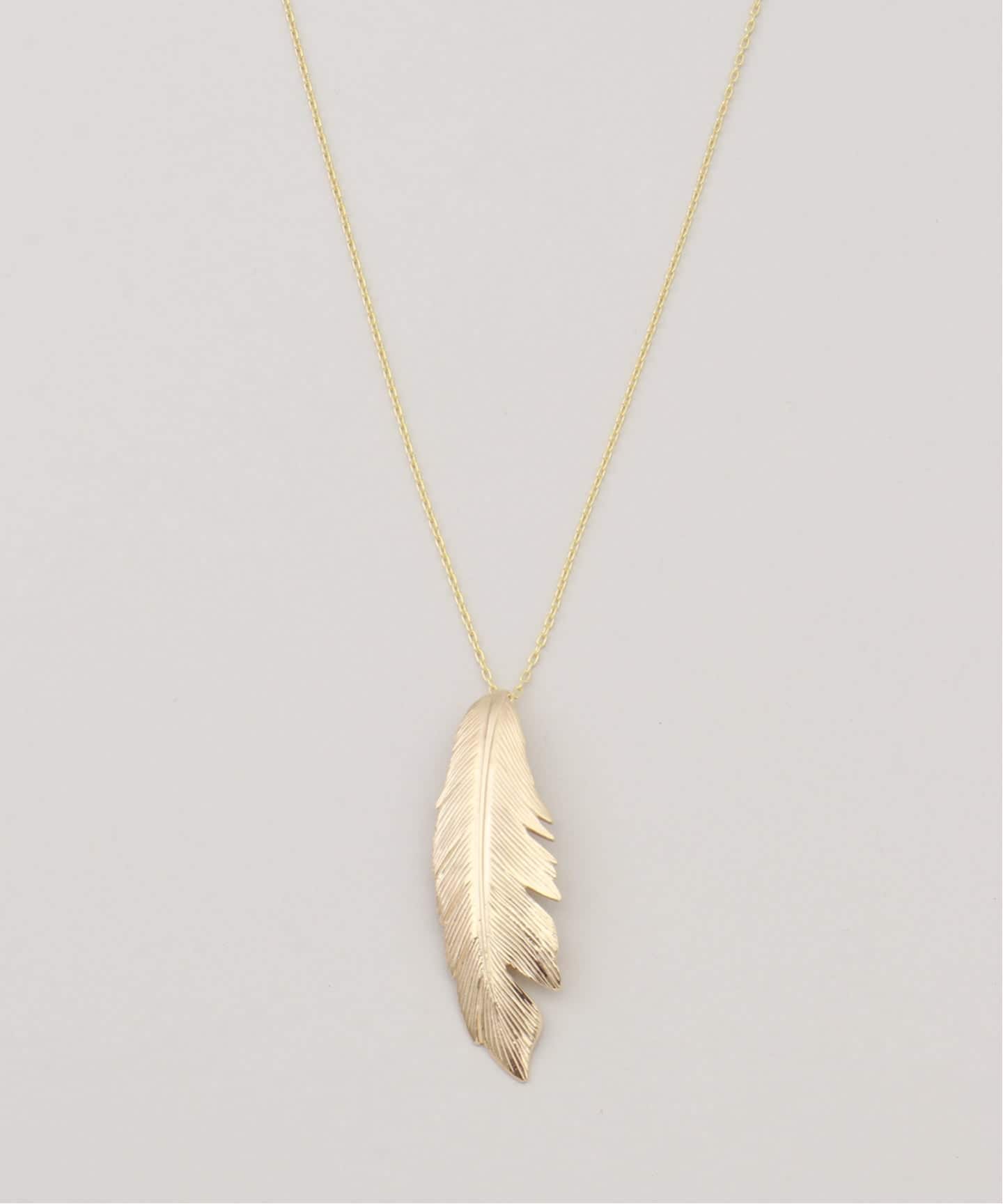 MANON JEWELRY/マノン ジュエリー】 feather pendant big thic