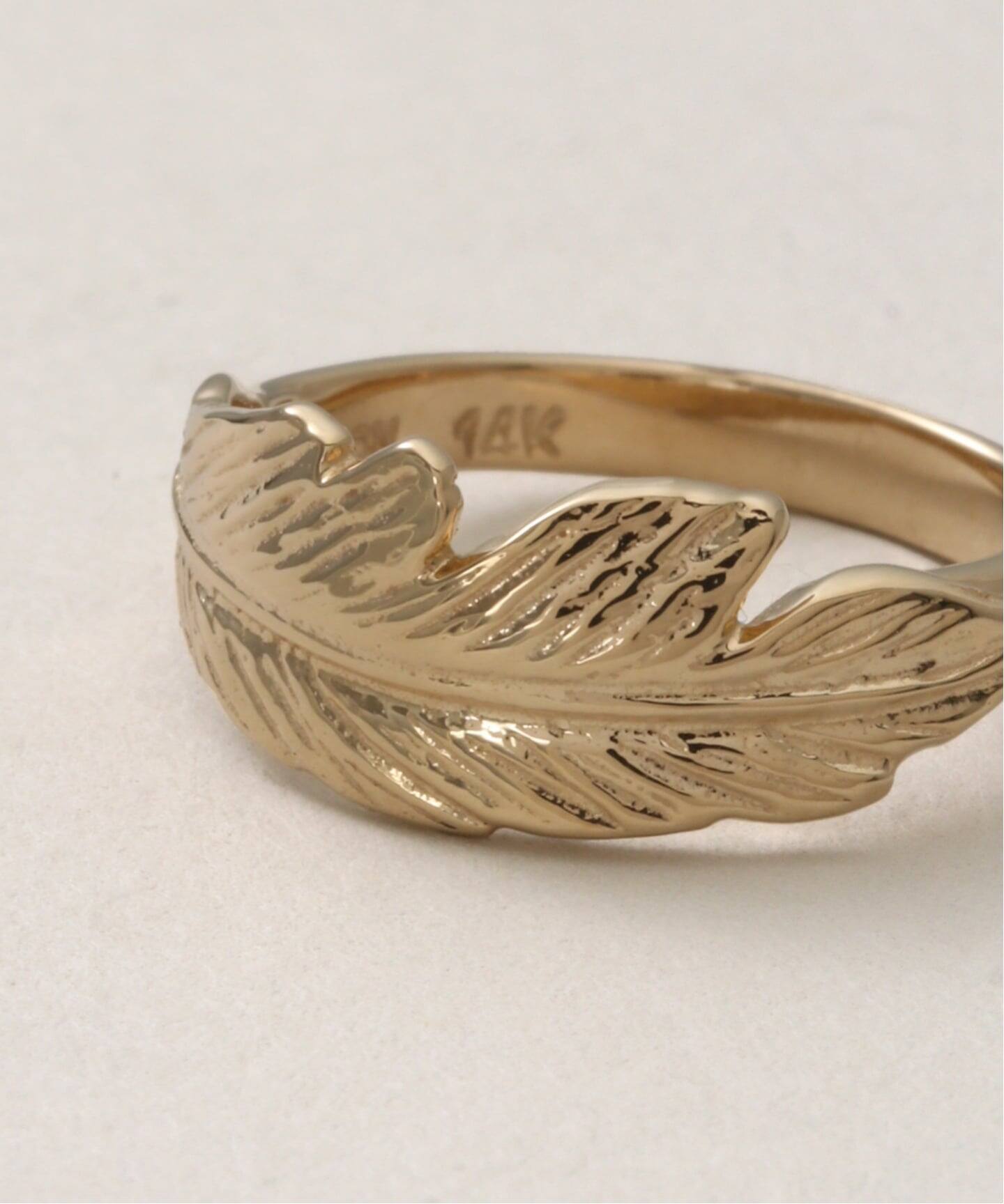 MANON JEWELRY/マノン ジュエリー】 Feather Pinky Ring 2.5（リング