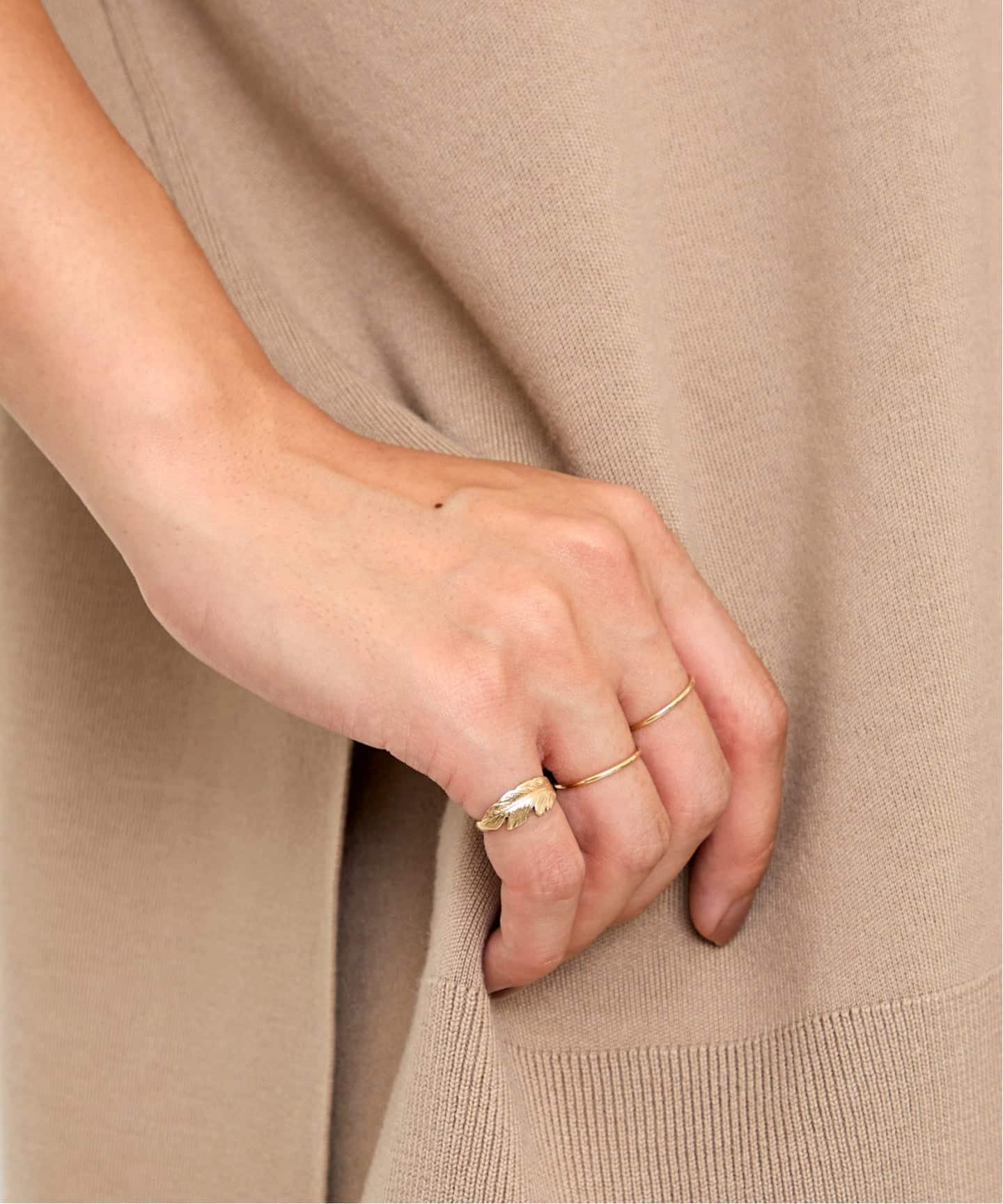 nicoドゥーズイエムクラス【マノン ジュエリー】 ピンキーリング Manon Jewelry/マノン ジュエリー】Feather ピンキーリング (3