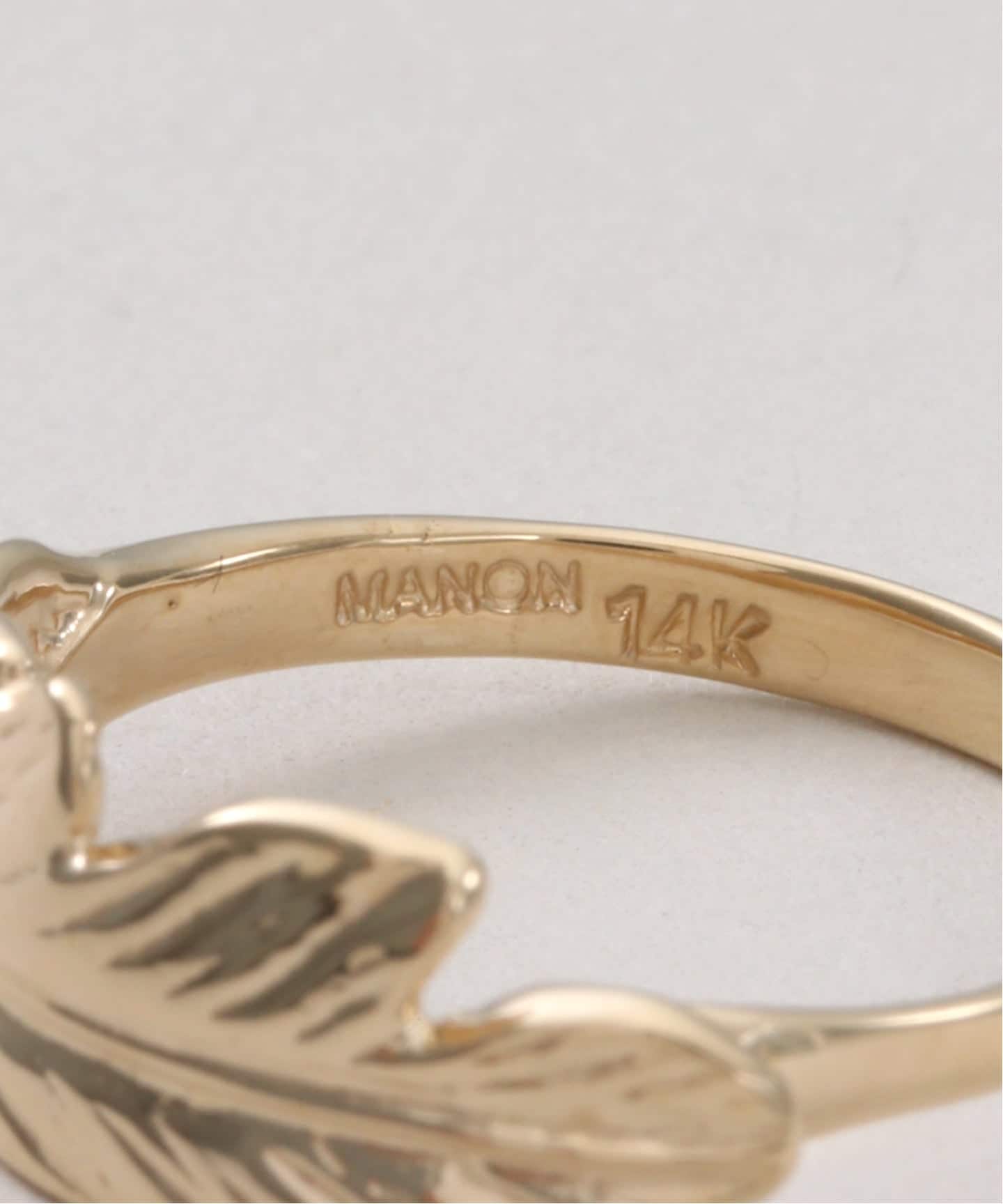 MANON JEWELRY/マノン ジュエリー】 feather pinky ring 3.5（リング