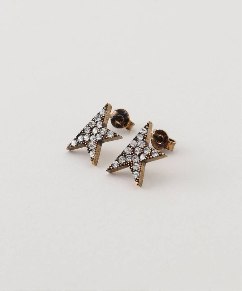 GOLDEN GOOSE / ゴールデングース】EARRINGS STAR WITH CRYSTAL 