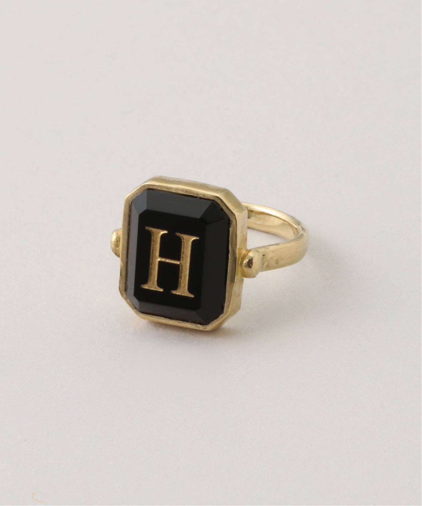 GIGI/ジジ】Initial onyx ring（リング）｜AP STUDIO（エーピー