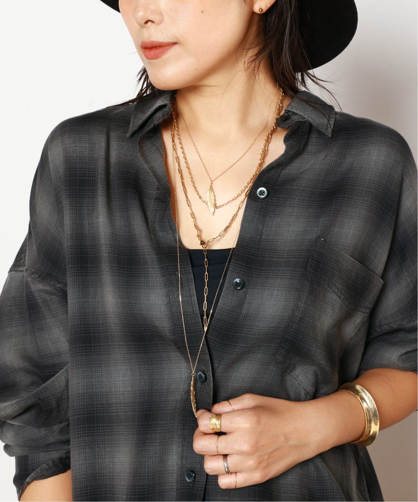 新品【GIGI/ジジ】スクエアケーブルネックレス AP STUDIO GIGI/ジジ】スクエアケーブルネックレス（ネックレス）｜AP STUDIO