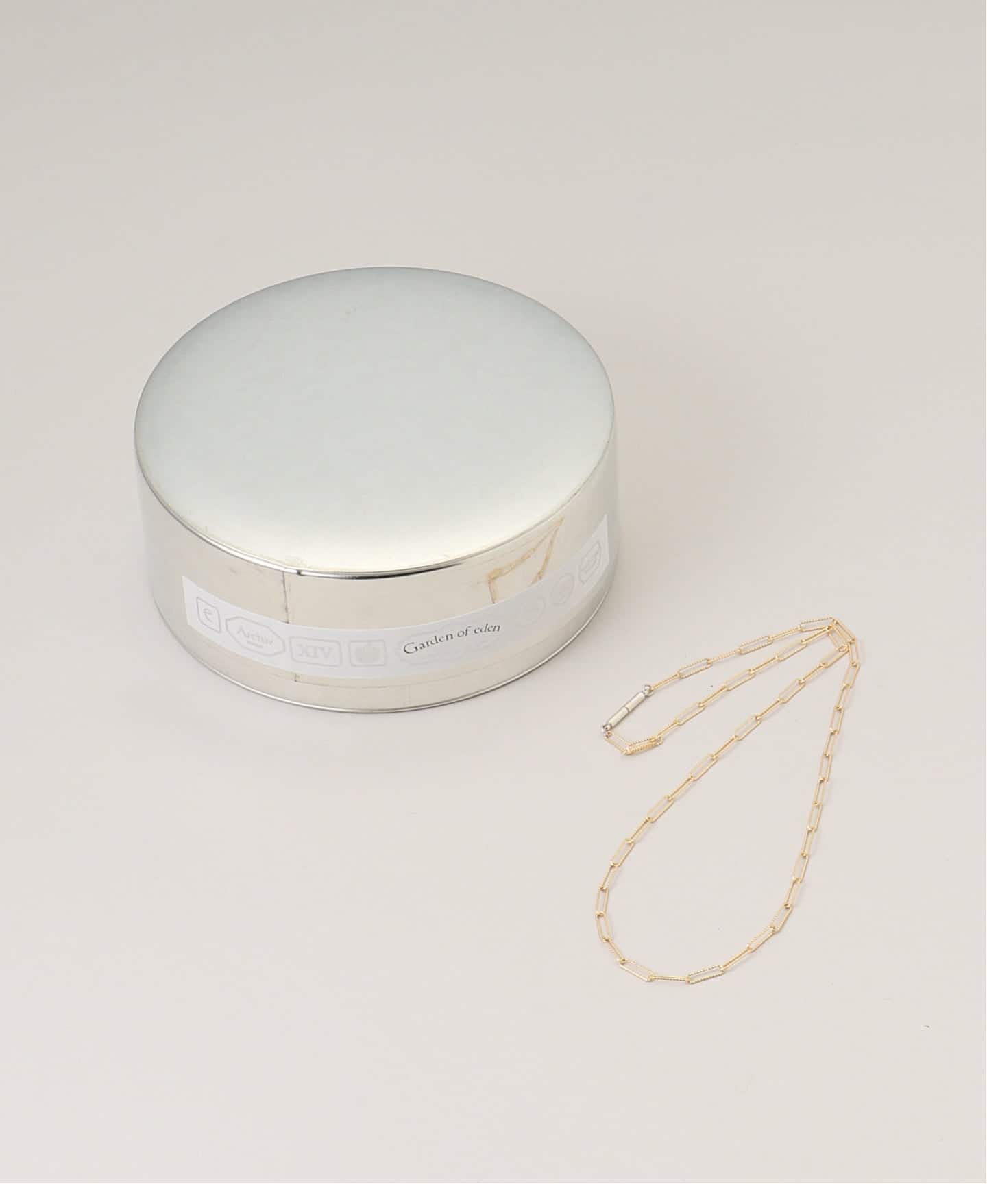 GARDEN OF EDEN/ガーデン オブ エデン】9KG squarechainNecklace 40cm