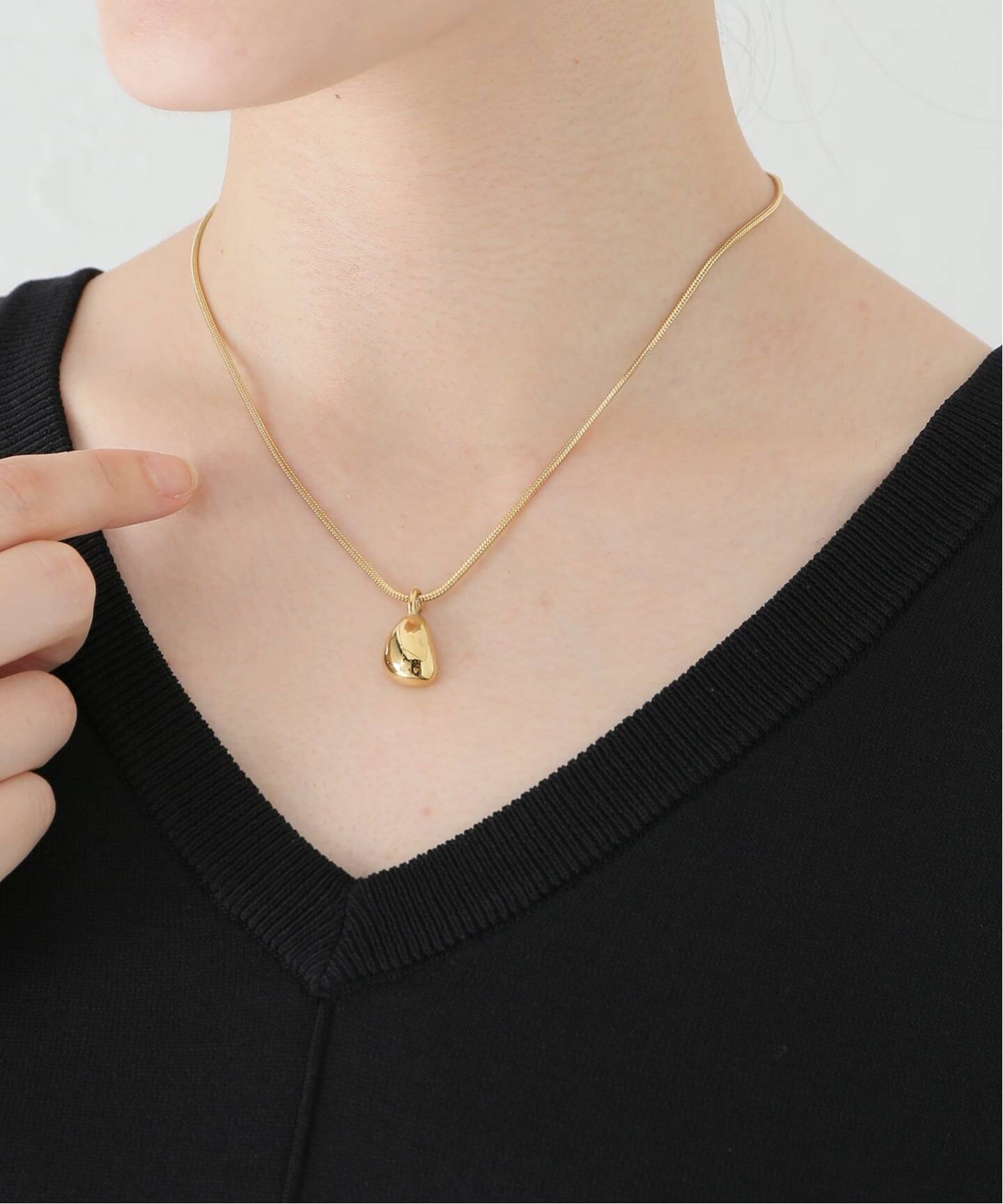 ドロップモチーフネックレス（ネックレス）｜B.C STOCK（ベーセー