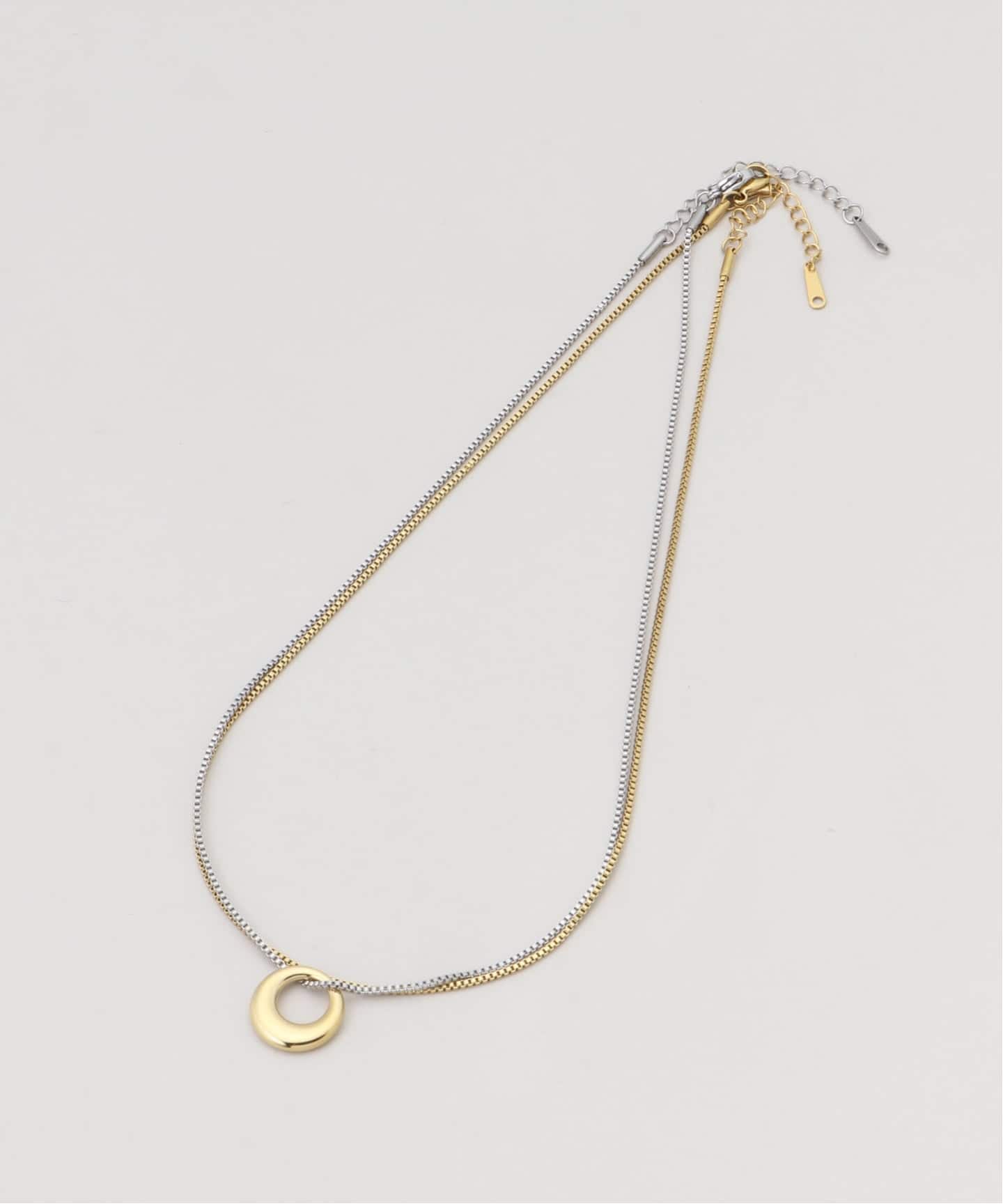 リングトップ2連ネックレス（ネックレス）｜B.C STOCK（ベーセー