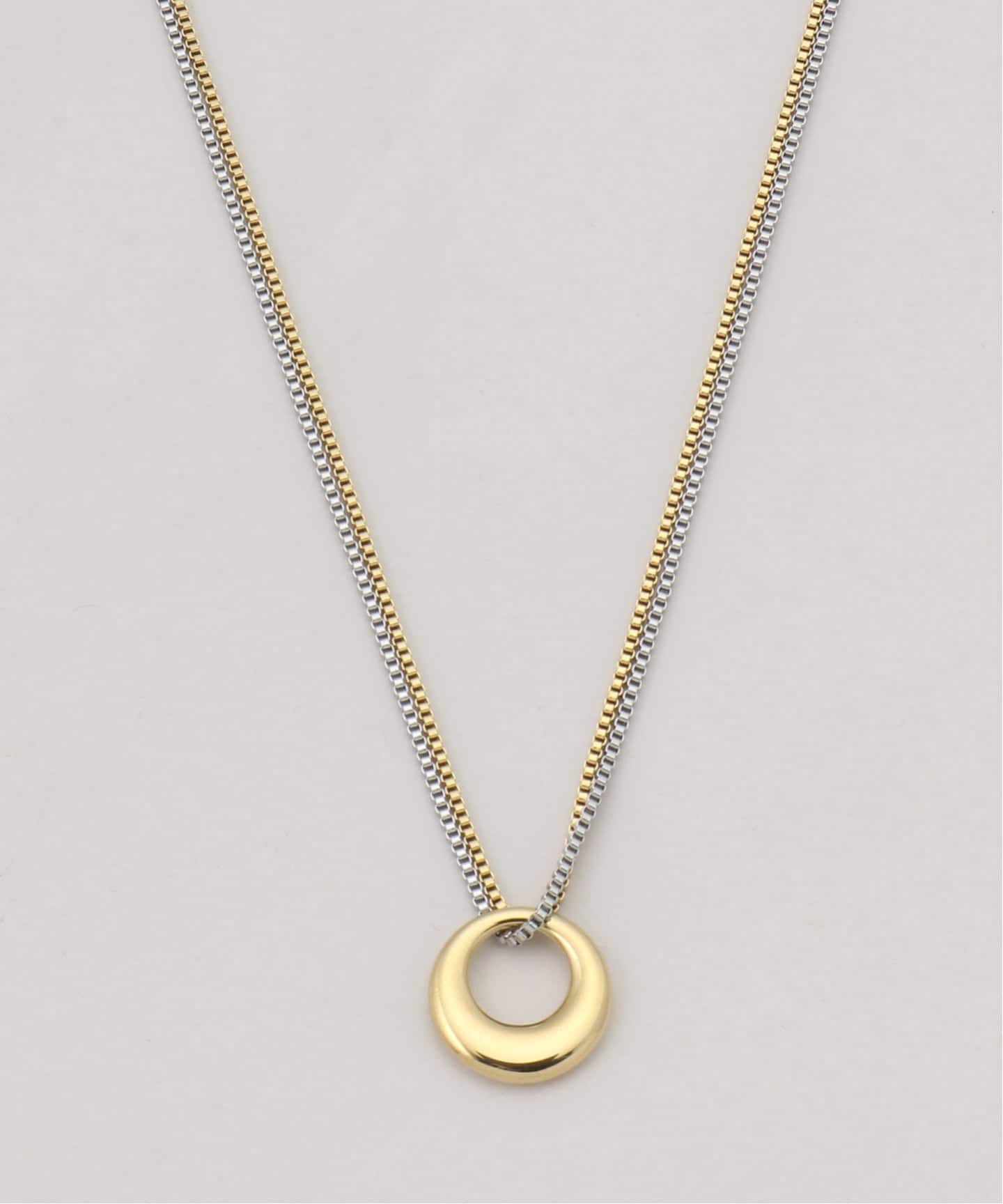 リングトップ2連ネックレス（ネックレス）｜B.C STOCK（ベーセー