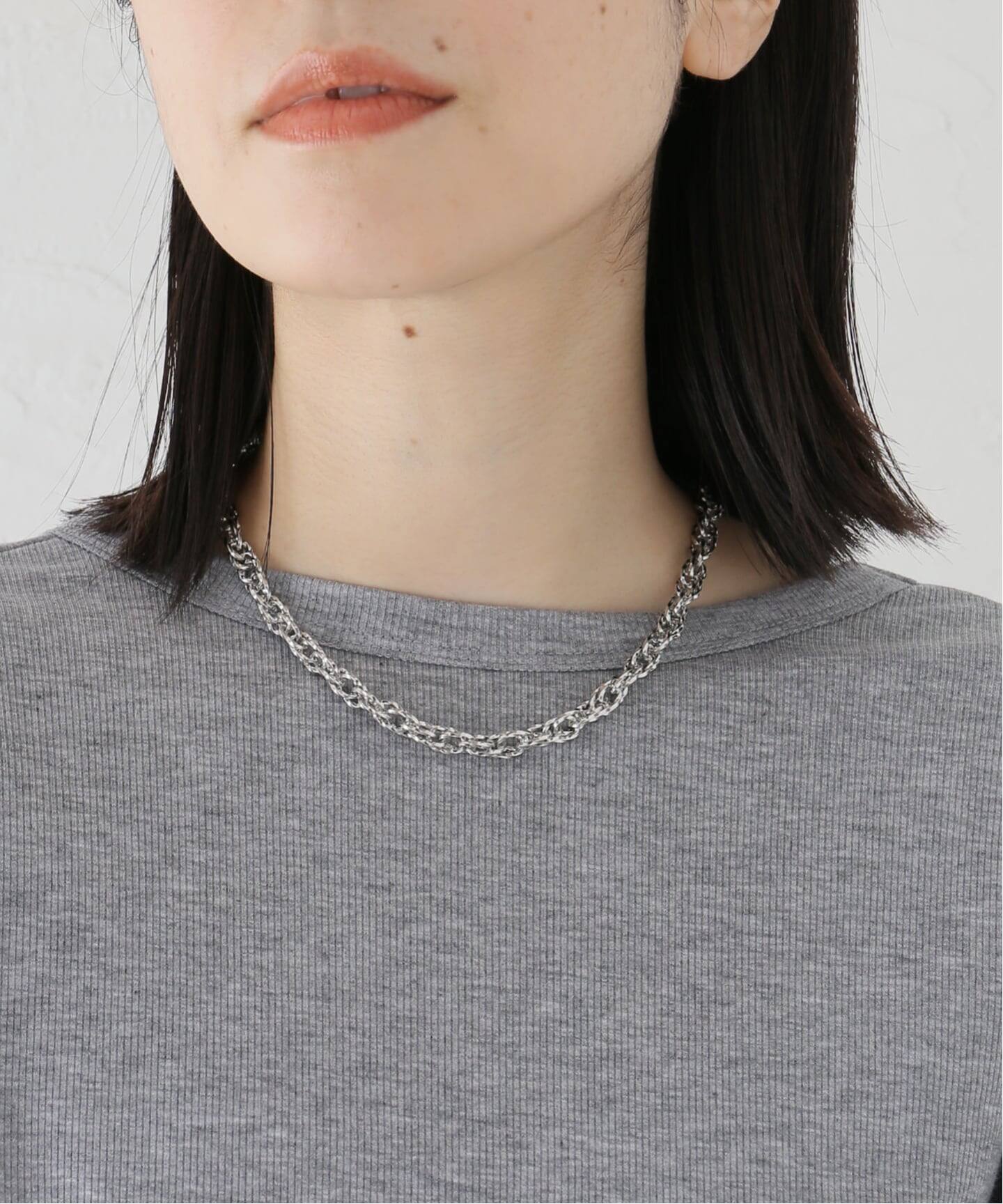 スパイラルチェーンネックレス（ネックレス）｜B.C STOCK（ベーセー