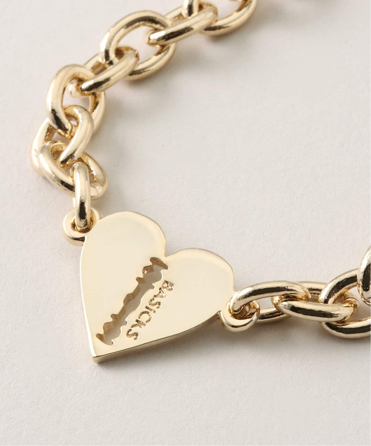 BASICKS ハートレイザーネックレス BASICKS - 【ラスト1点】Heart Razor Necklace (Small Link