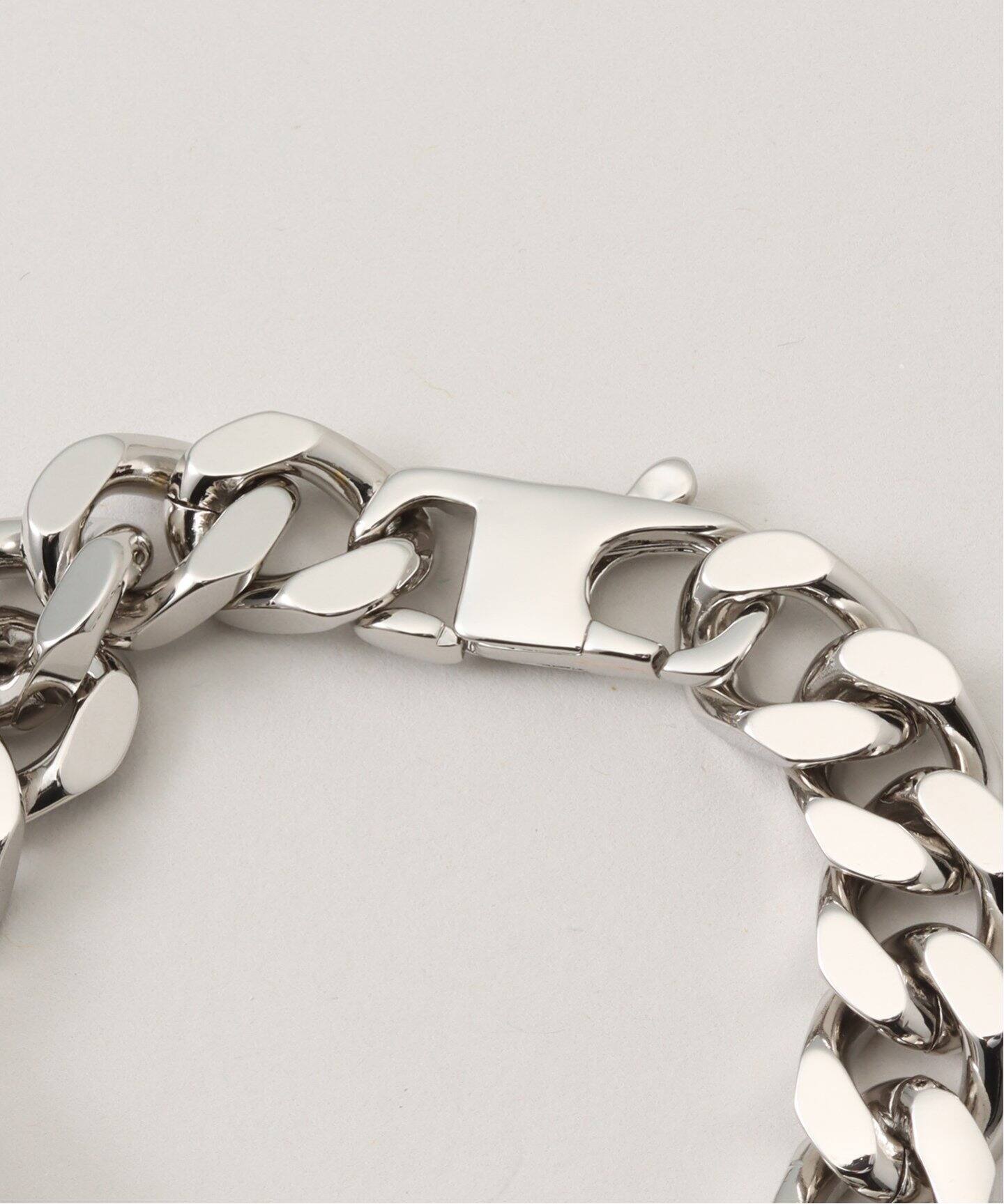 MM6 Maison Margiela Minimal Logo ID Tag curb bracelet  