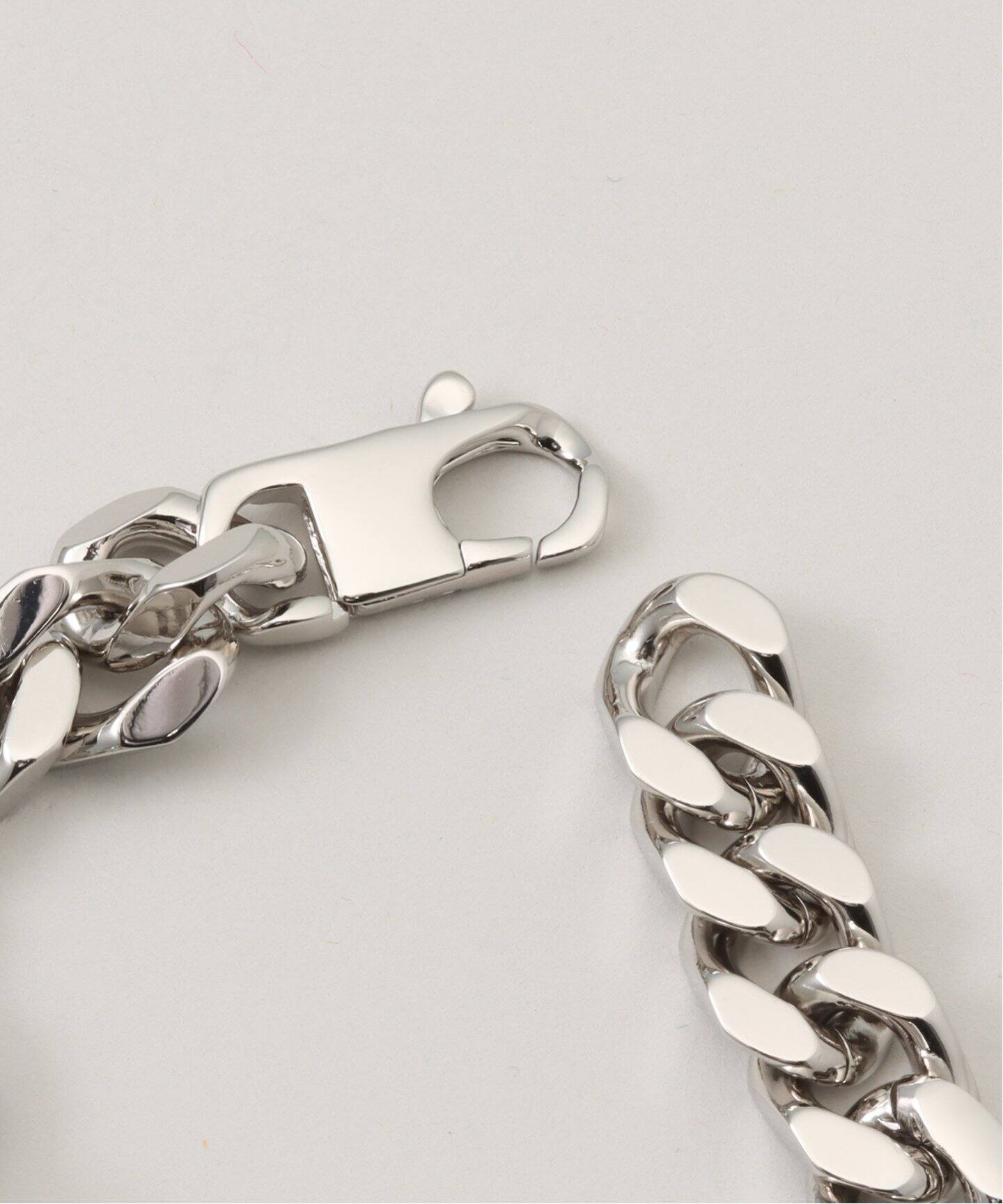 MM6 Maison Margiela Minimal Logo ID Tag curb bracelet 