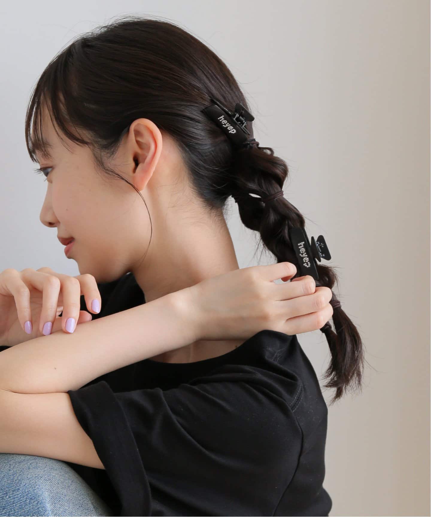 heyep ヘイップ heyep/ ヘイップ fringe scrunchie（ヘアアクセサリー）｜LE