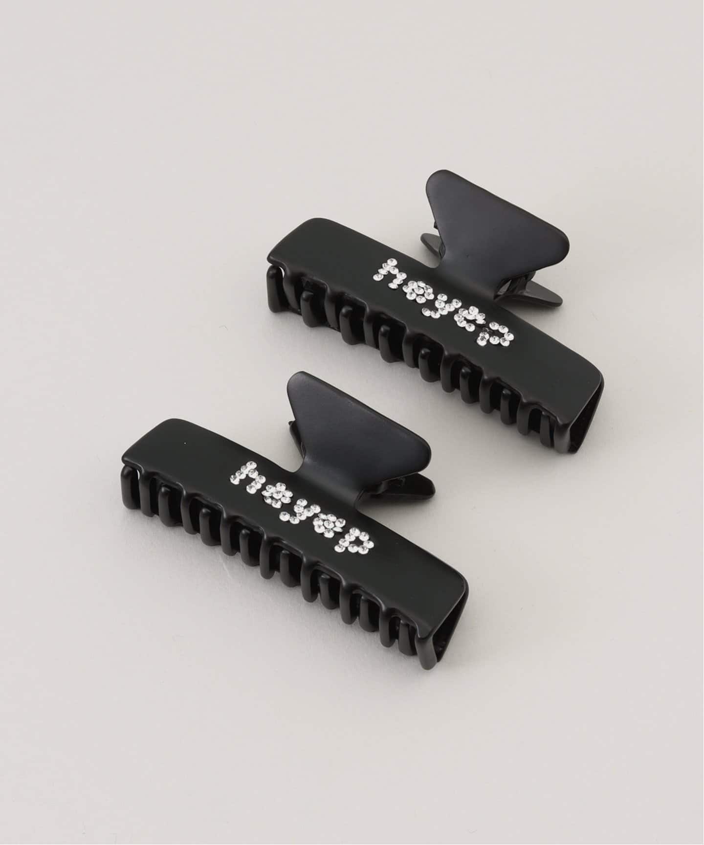 heyep/ ヘイップ logo hairclips 2set（ヘアアクセサリー）｜LE