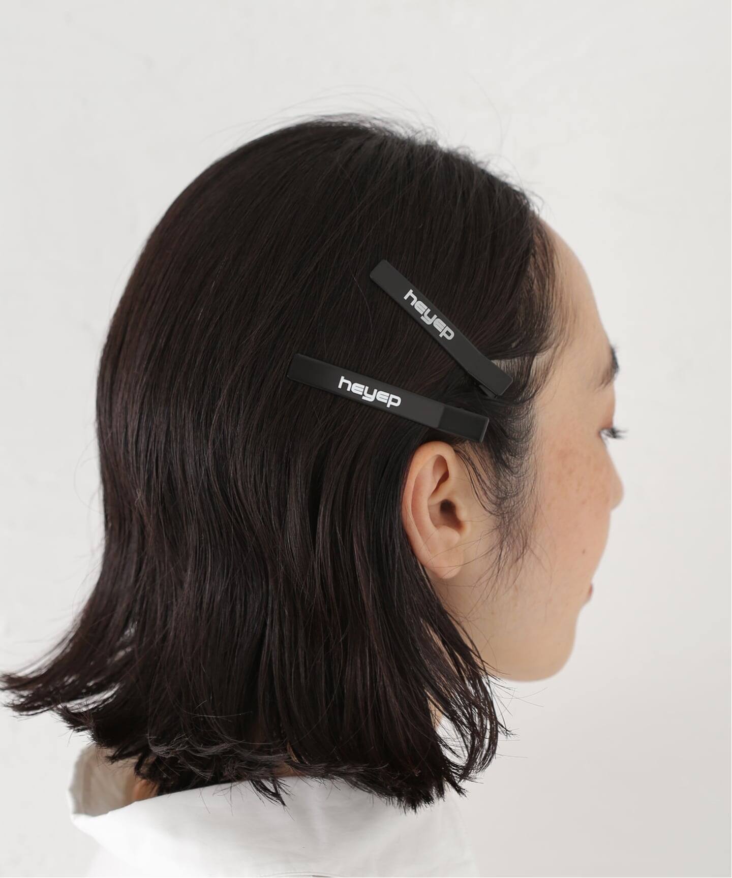 heyep/ ヘイップ New Logo Hair Clips4set（ヘアアクセサリー）｜GRISE