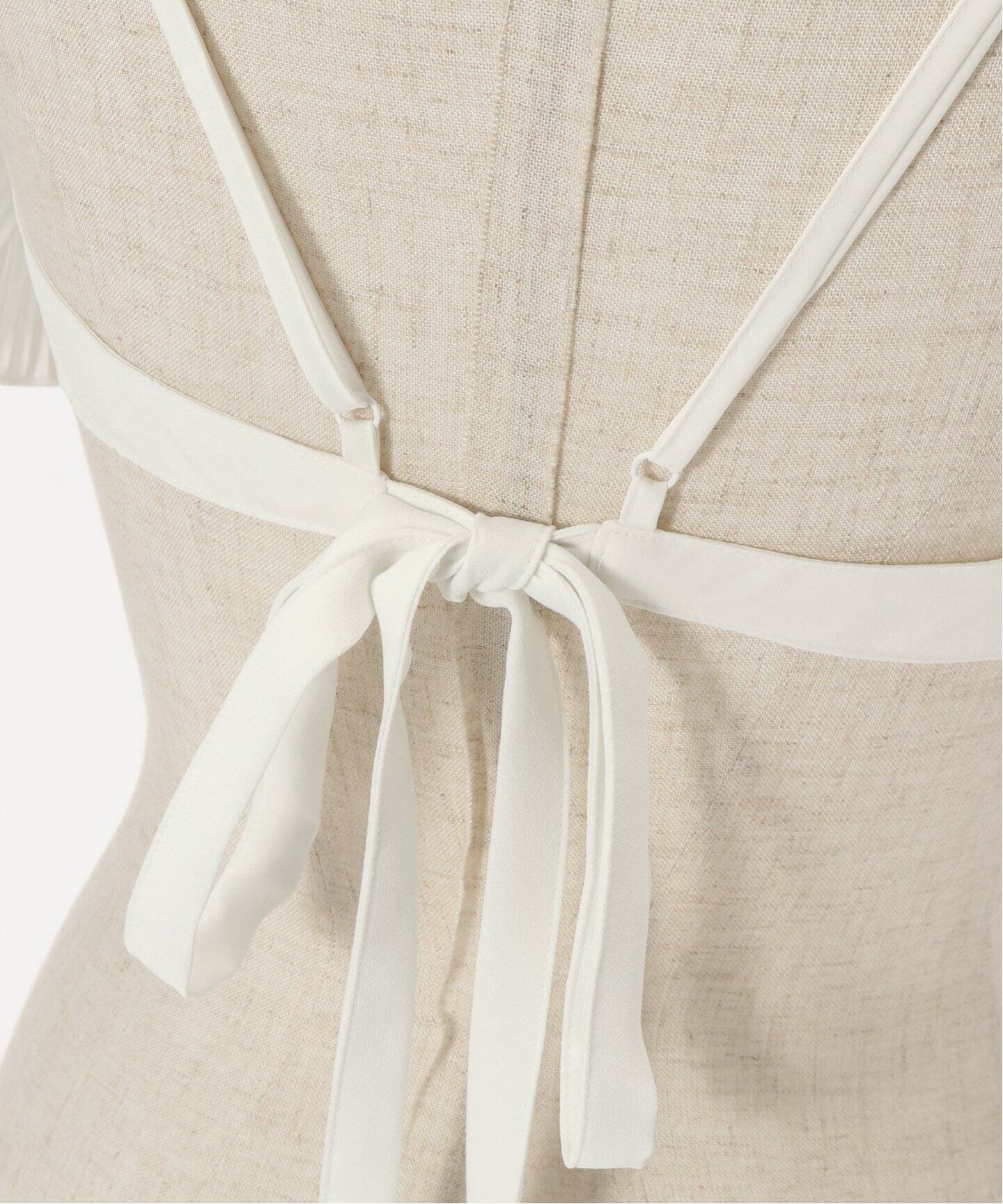 美品　marge tokyo decorative bra top white 美品marge tokyo DECORATIVE BRA TOP White Jacquard decorative