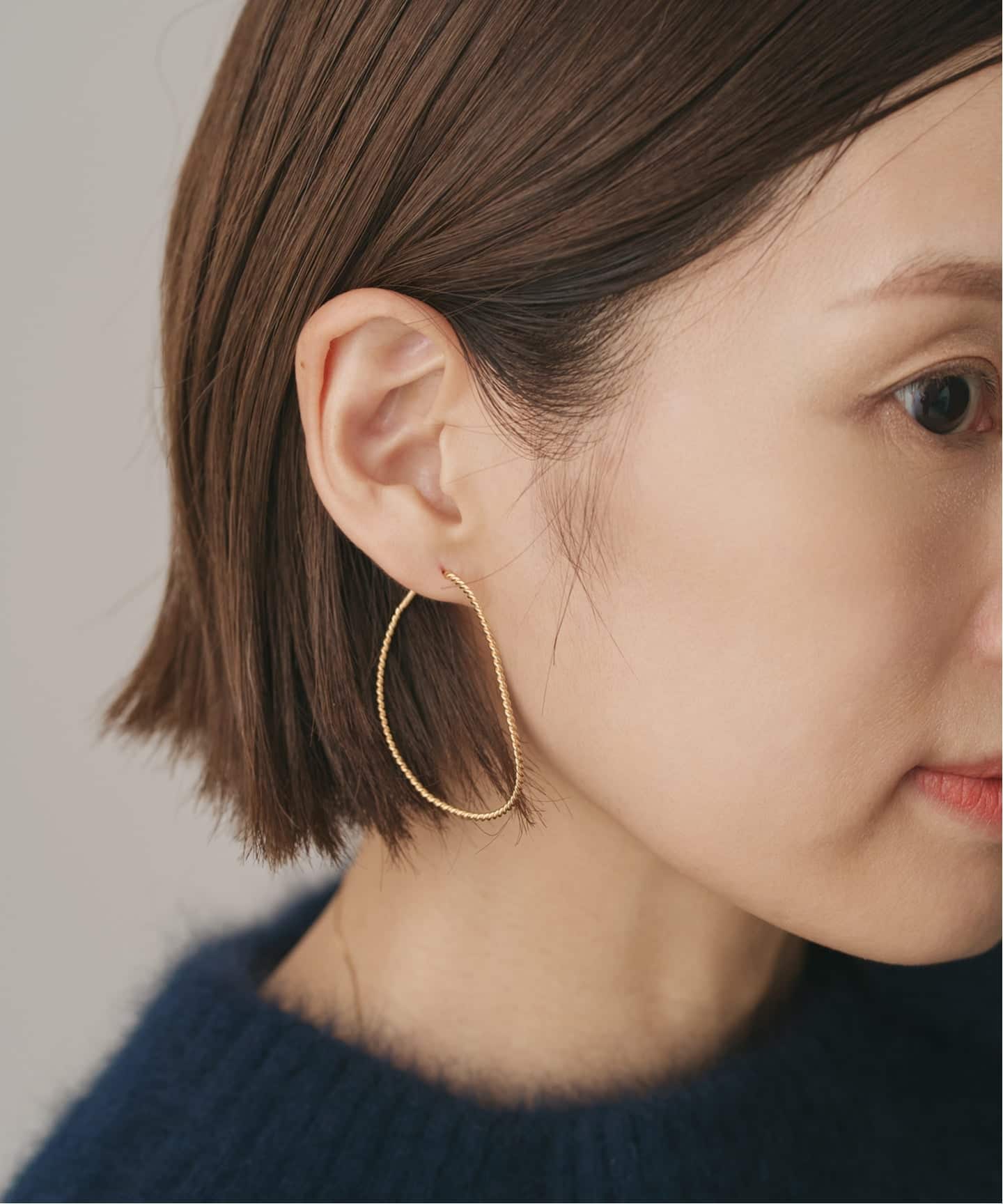 BARJEWELLERY シルバー コンターイヤリング CONTOUR EARRINGS | Silver – BAR Jewellery