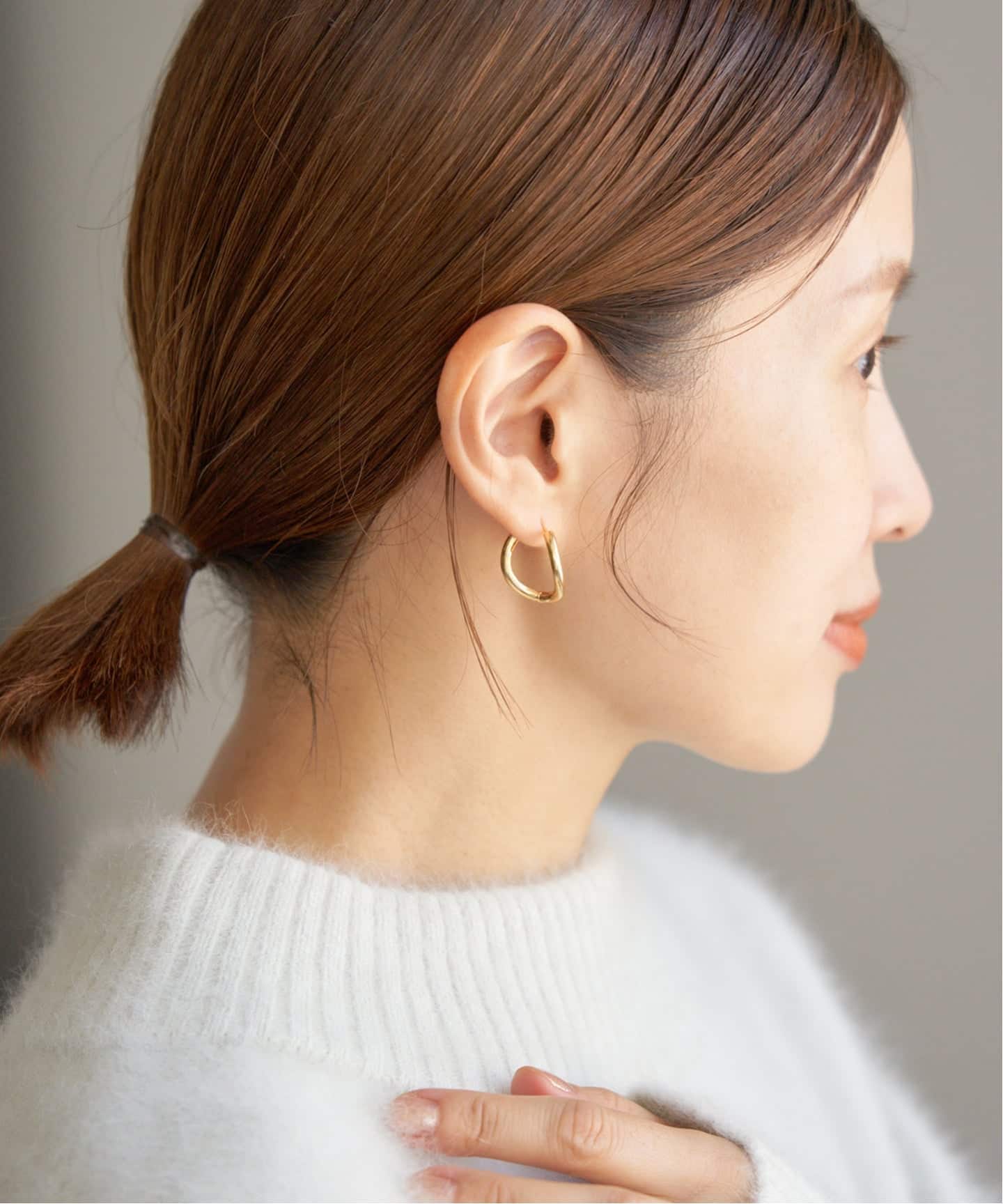 BAR Jewellery/バージュエリー CHUNKY OUTLINE PIERCE ピアス(両