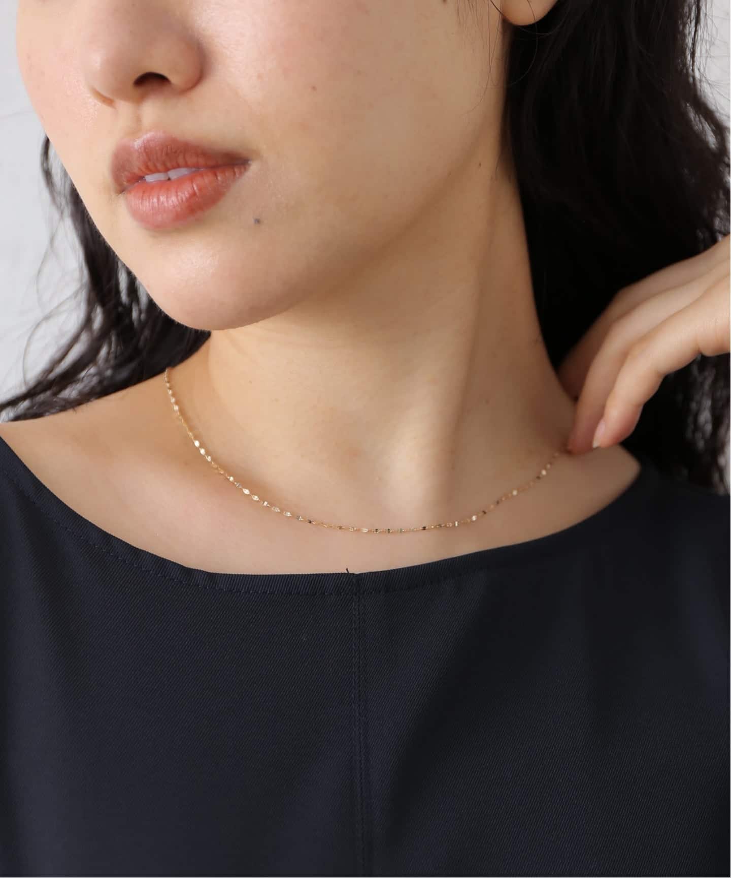 新品IENA les bonbon/ル ボンボンgloss ラリエットネックレス les bonbon/ル ボンボン】gloss ロングネックレス YG（ネックレス