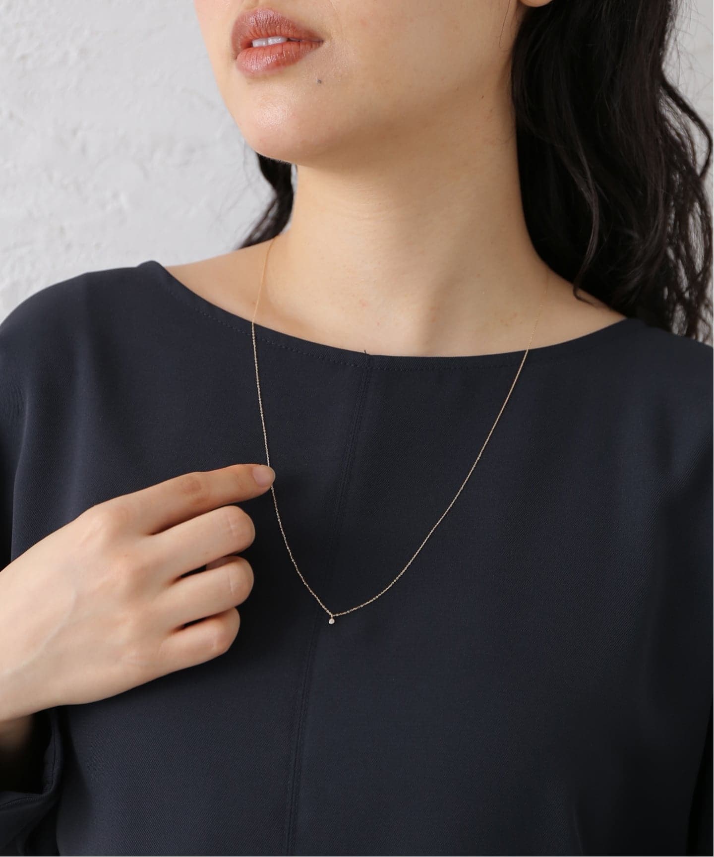 les bonbon/ル ボンボン adjustable diamond necklace ネックレス