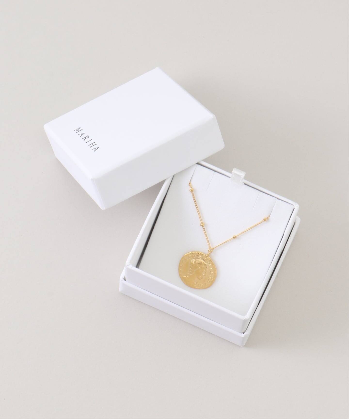 ★ 新品　MARIHA 　スタッドチェーン　ネックレス62㎝　長さ調整可能 MARIHA(マリハ) コインネックレス Ancient Memories ネックレス Zeus