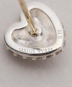 MALUS/マリュス heart earrings ピアス(両耳) MSJ-016（ピアス（両耳用 