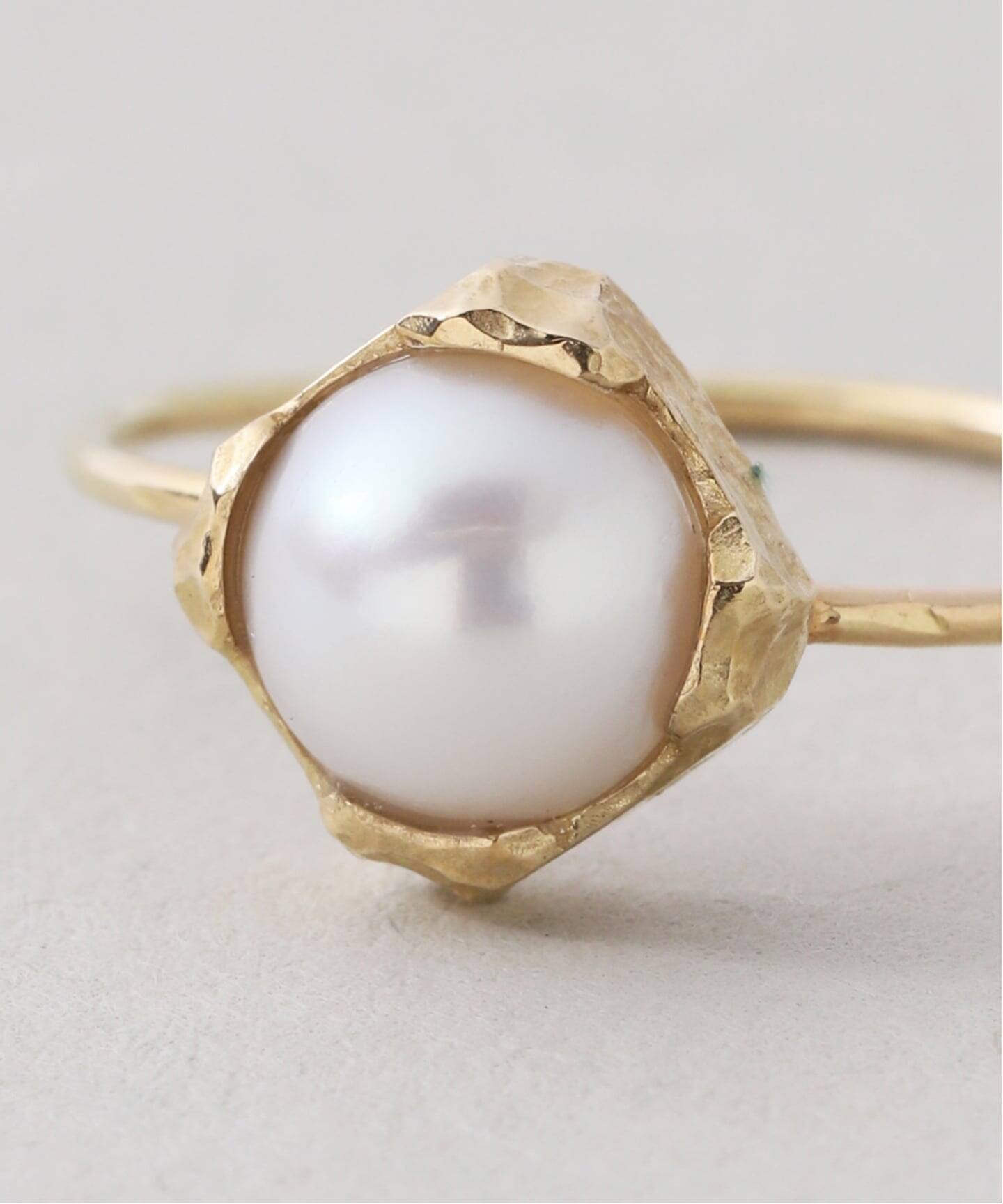 GIGI/ジジ 別注 PEARL SQUARE RING EX（リング）｜IENA（イエナ）の
