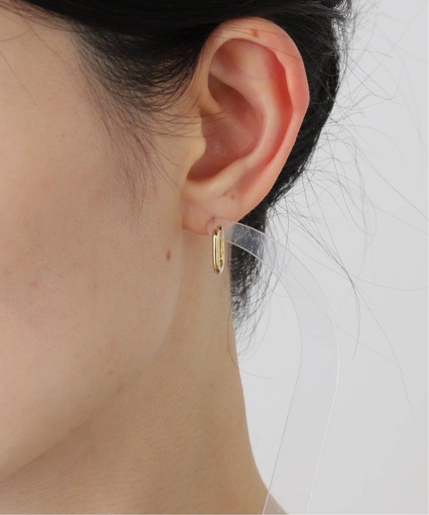 GIGI/ジジ Solid oval earrings ピアス(両耳) S10054（ピアス（両耳用