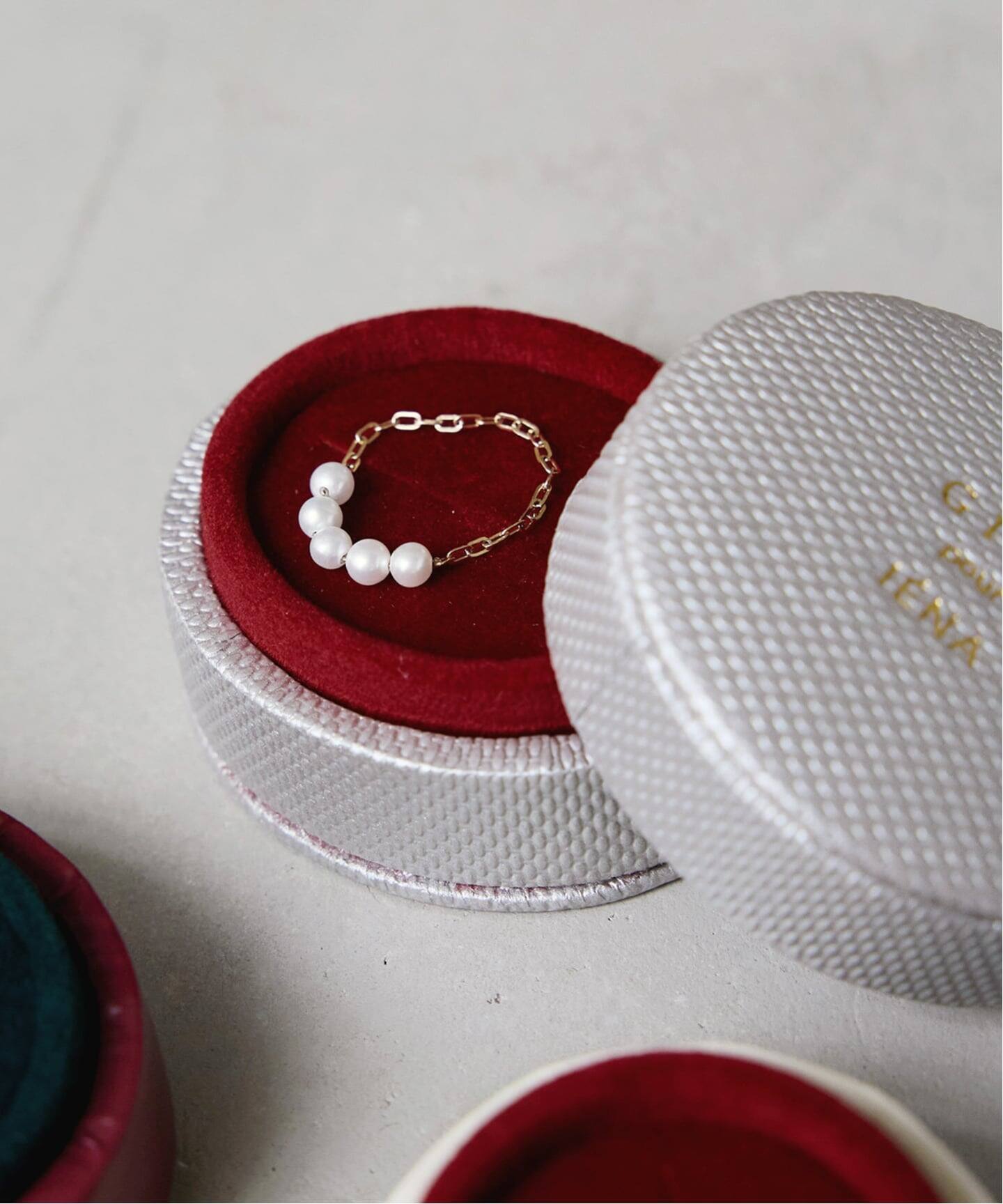 GIGI/ジジ 別注 PEARL CHAIN RING EX（リング）｜IENA（イエナ）の通販