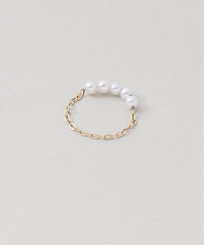 GIGI/ジジ 別注 PEARL CHAIN RING EX（リング）｜IENA（イエナ）の通販 