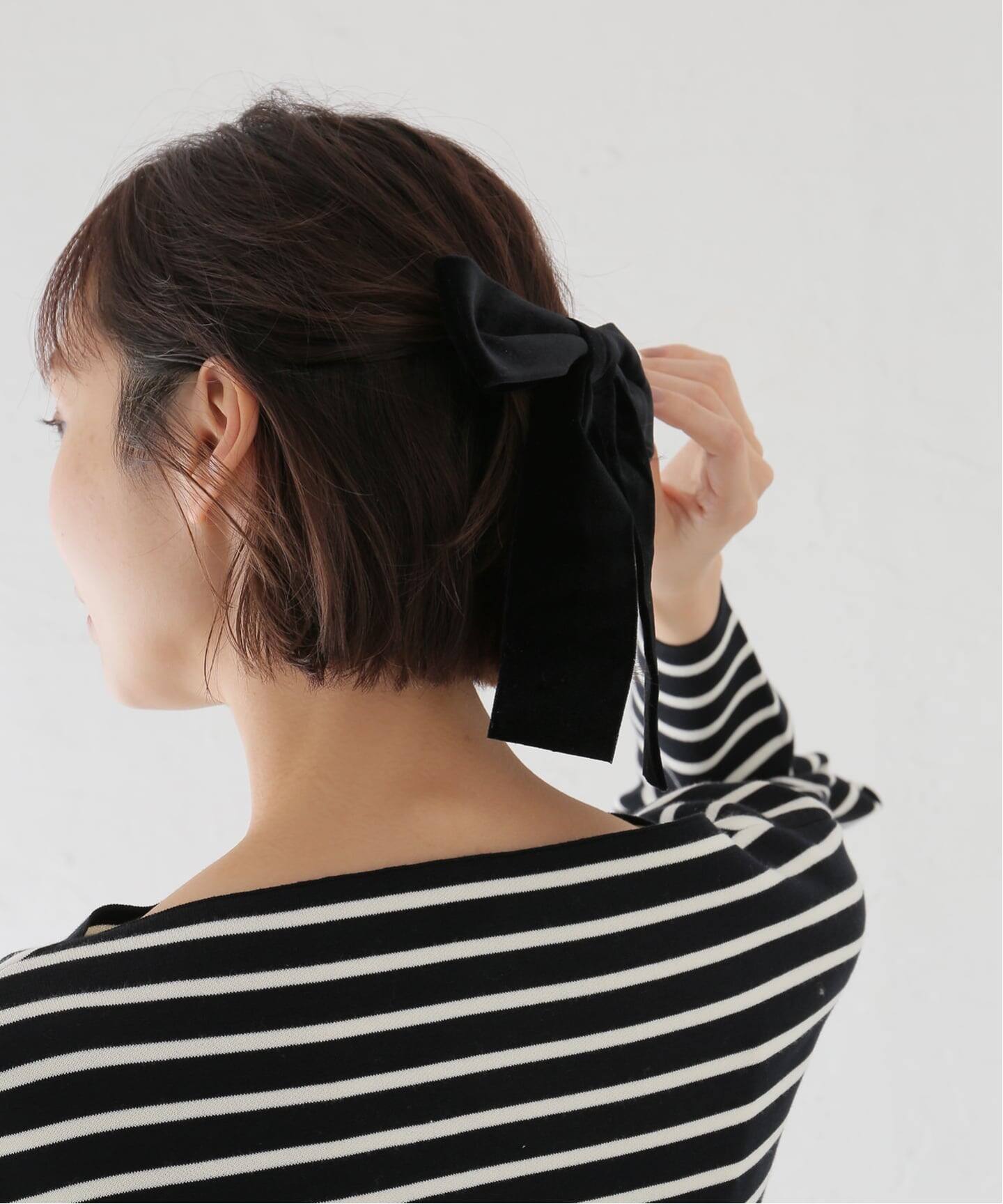 SCHO/ショー VELVET HAIR BOW ヘアクリップ FW24-HC-AUD-VEL-HAI（ヘア