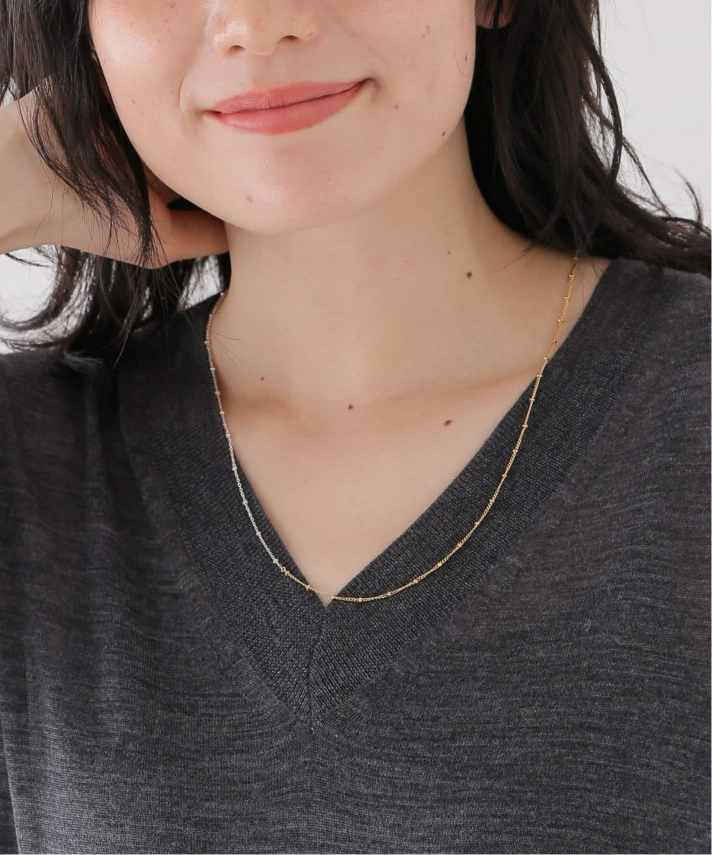 Rieuk/リューク Dot bicolor chain nl ネックレス NC55-MIX