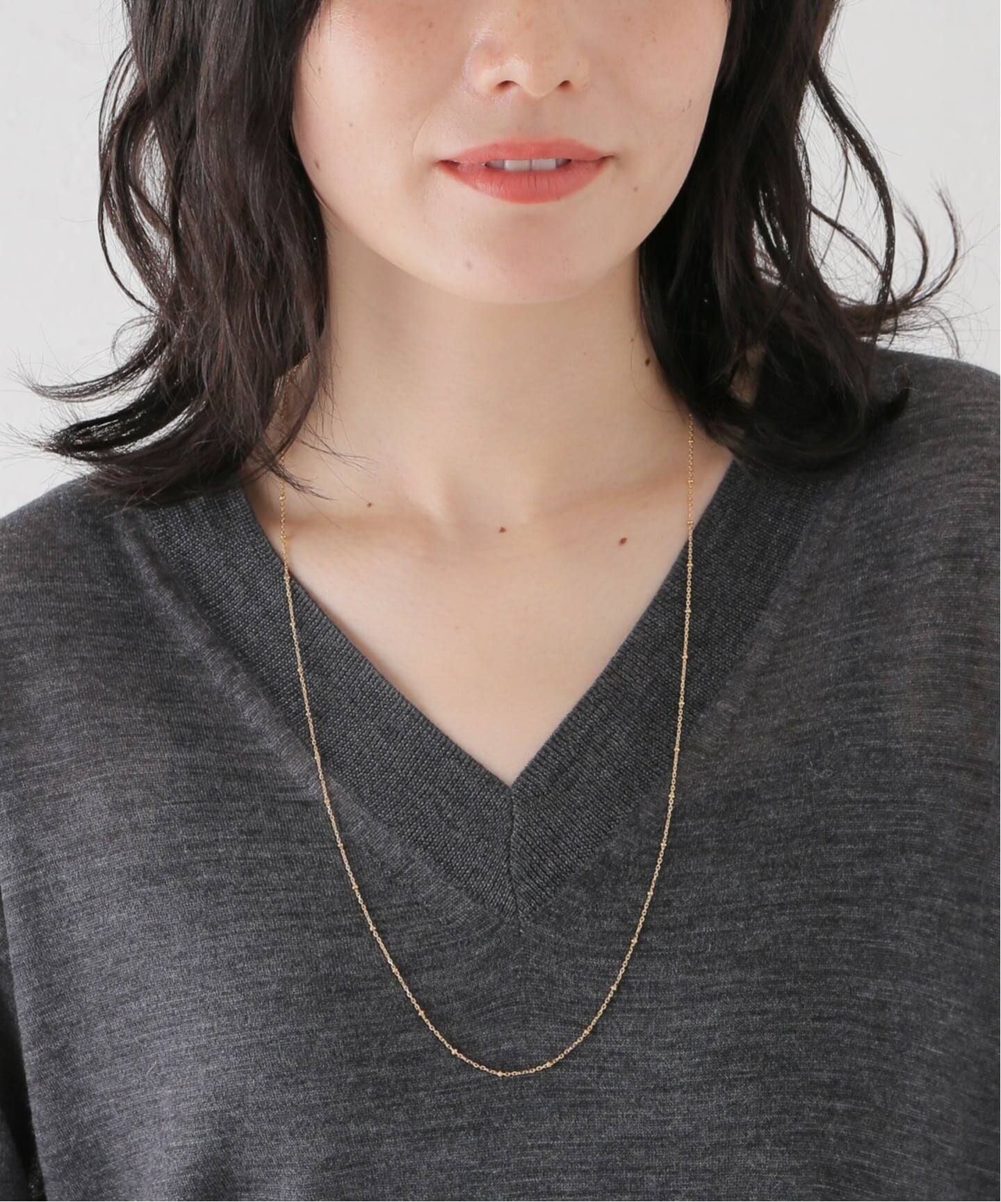 iena リューク　ネックレス Rieuk/リューク Dot chain long nl ネックレス NC54-YG（ネックレス