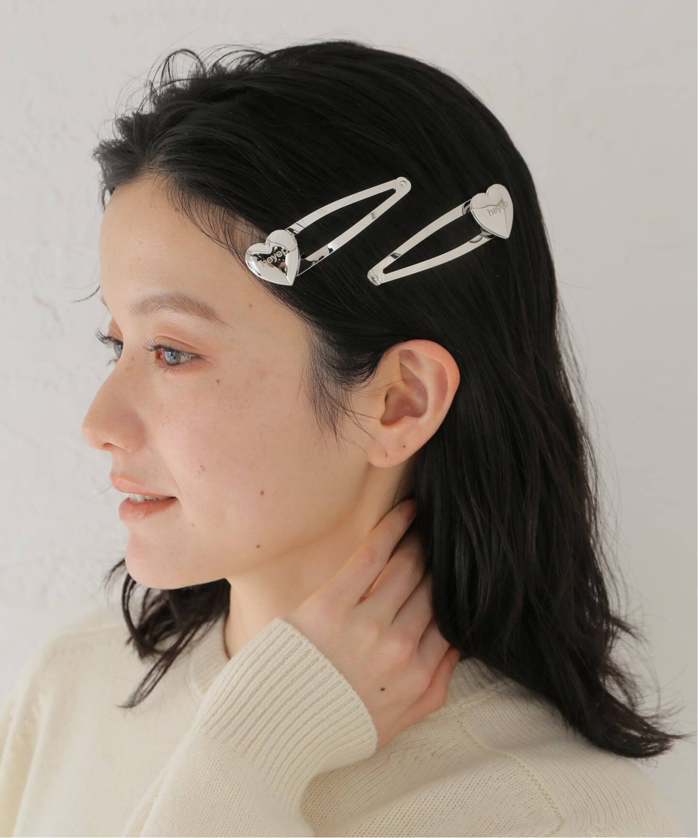 HEYEP/ヘイップ Heart Clips-2PCS ヘアクリップ HP10125（ヘア