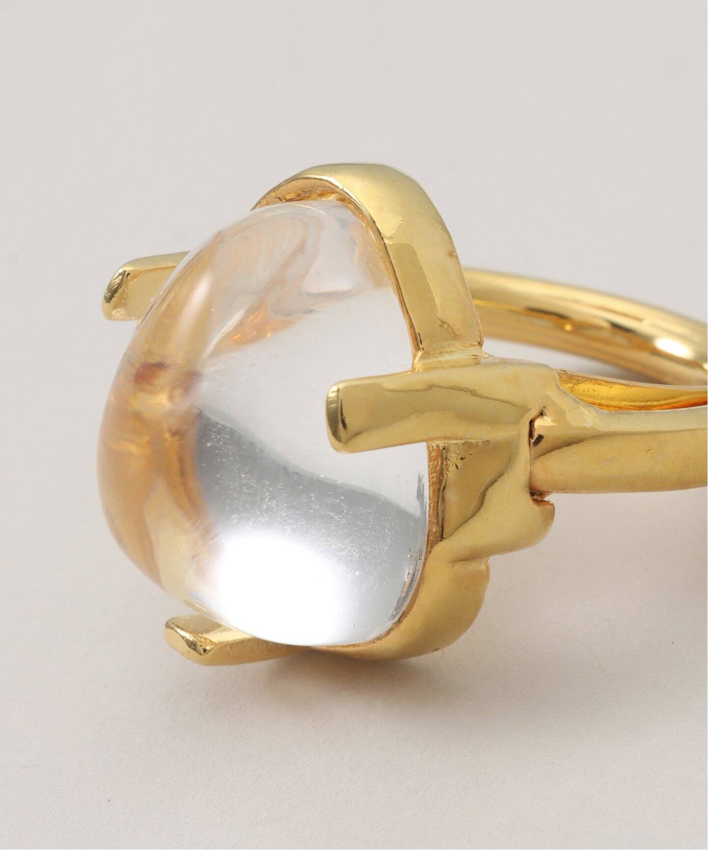 Kenneth Jay Lane/ケネス ジェイ レーン CLEAR STONE RING リング 