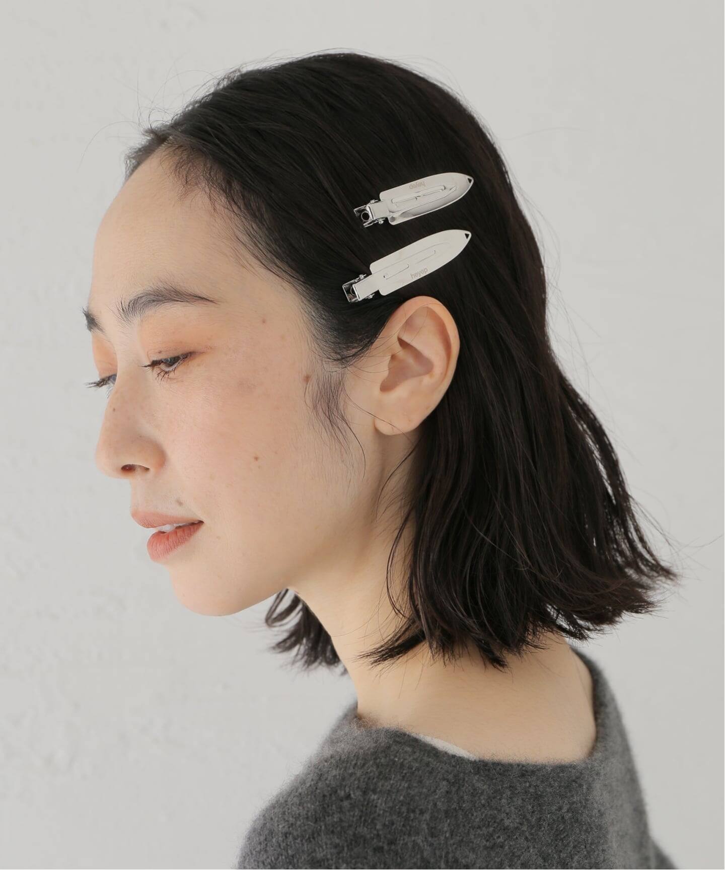 HEYEP/ヘイップ Flat Hair Clips-2 Piece Set ヘアクリップ HP08824