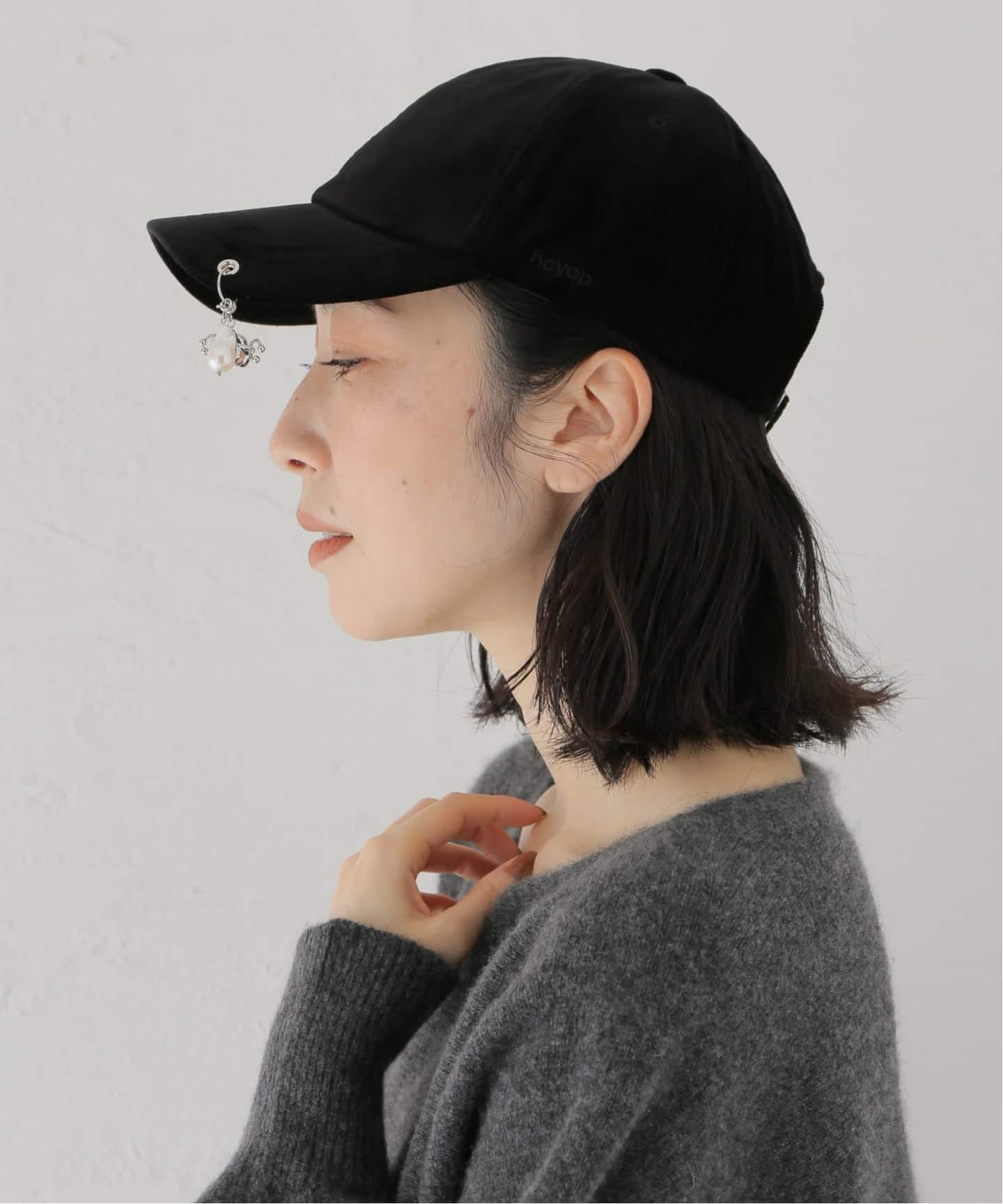 HEYEP/ヘイップ Velour Pearl Cap キャップ HP13325（キャップ）｜IENA