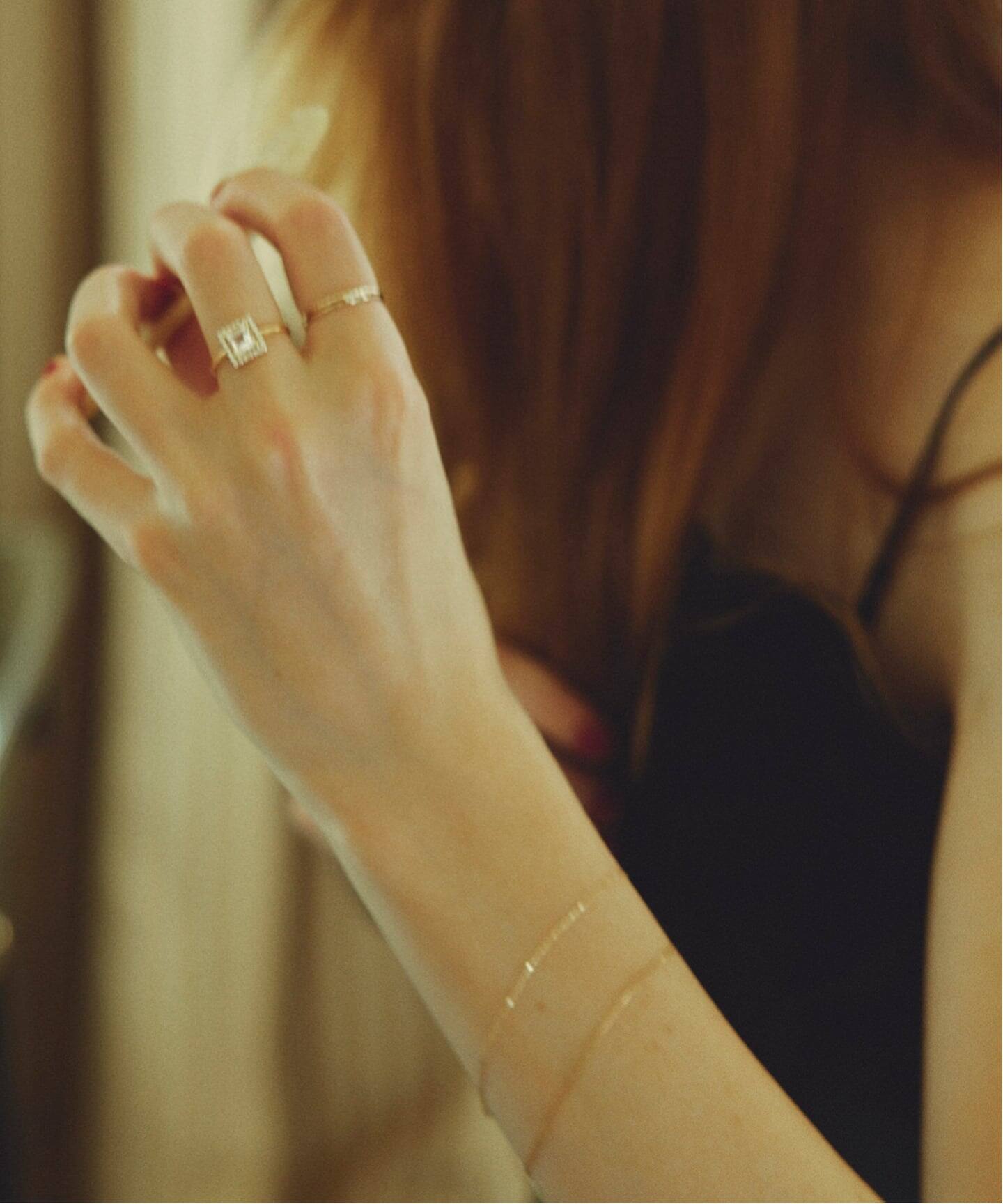 WEB限定サイズあり》ODUL SLOBE別注 スクエアカットリング（リング