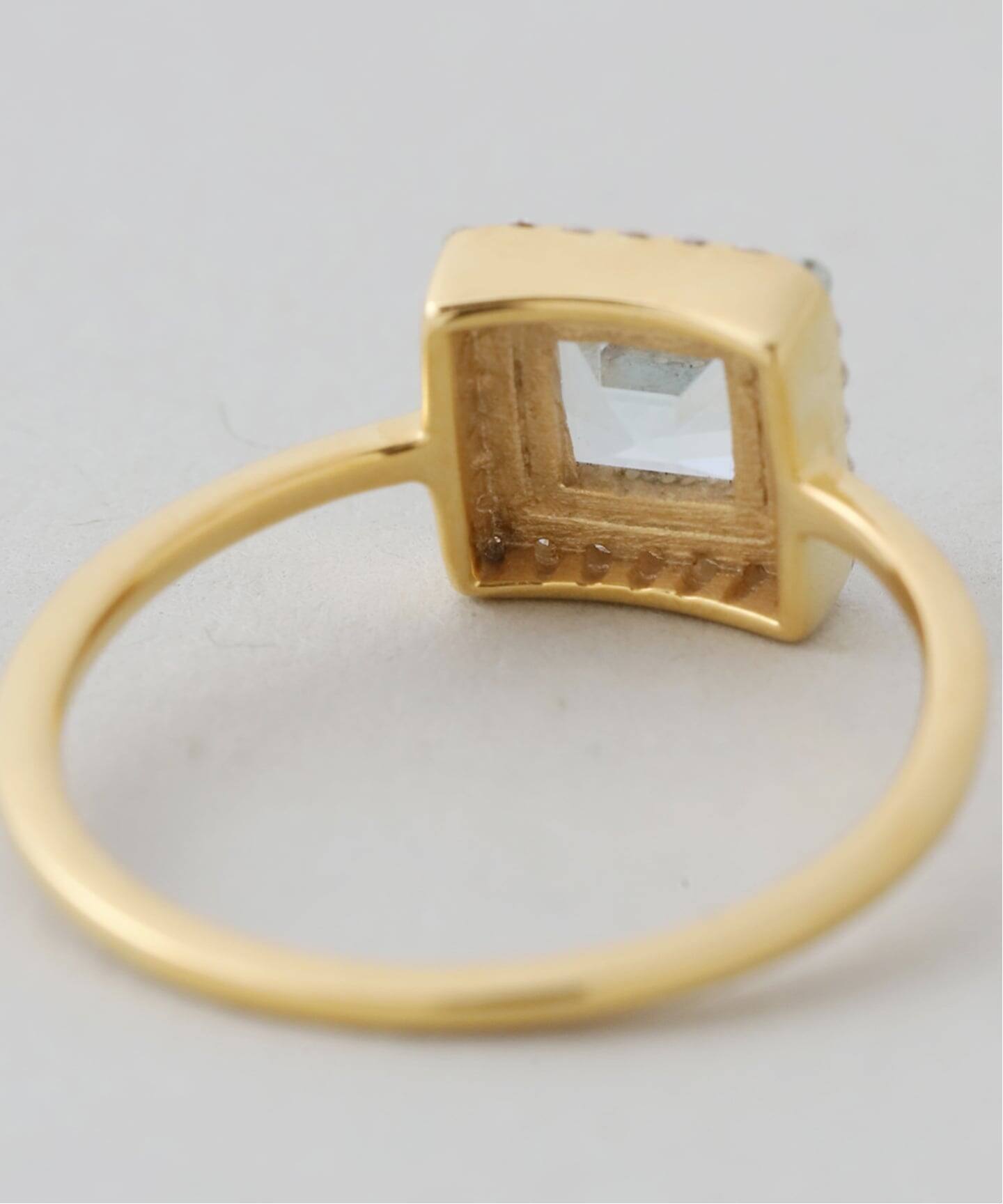 WEB限定サイズあり》ODUL SLOBE別注 スクエアカットリング（リング