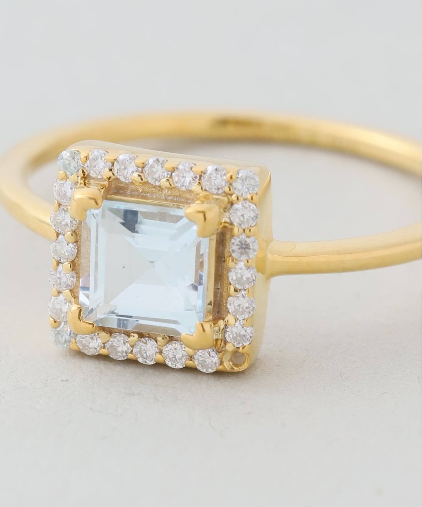 WEB限定サイズあり》ODUL SLOBE別注 スクエアカットリング（リング