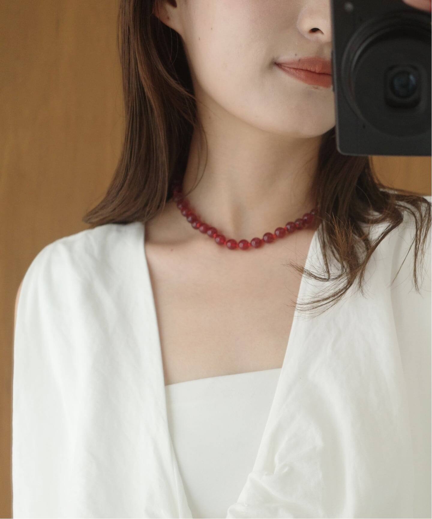 Les Beads SLOBE別注 ジェイドネックレス EXCL（ネックレス）｜SLOBE 