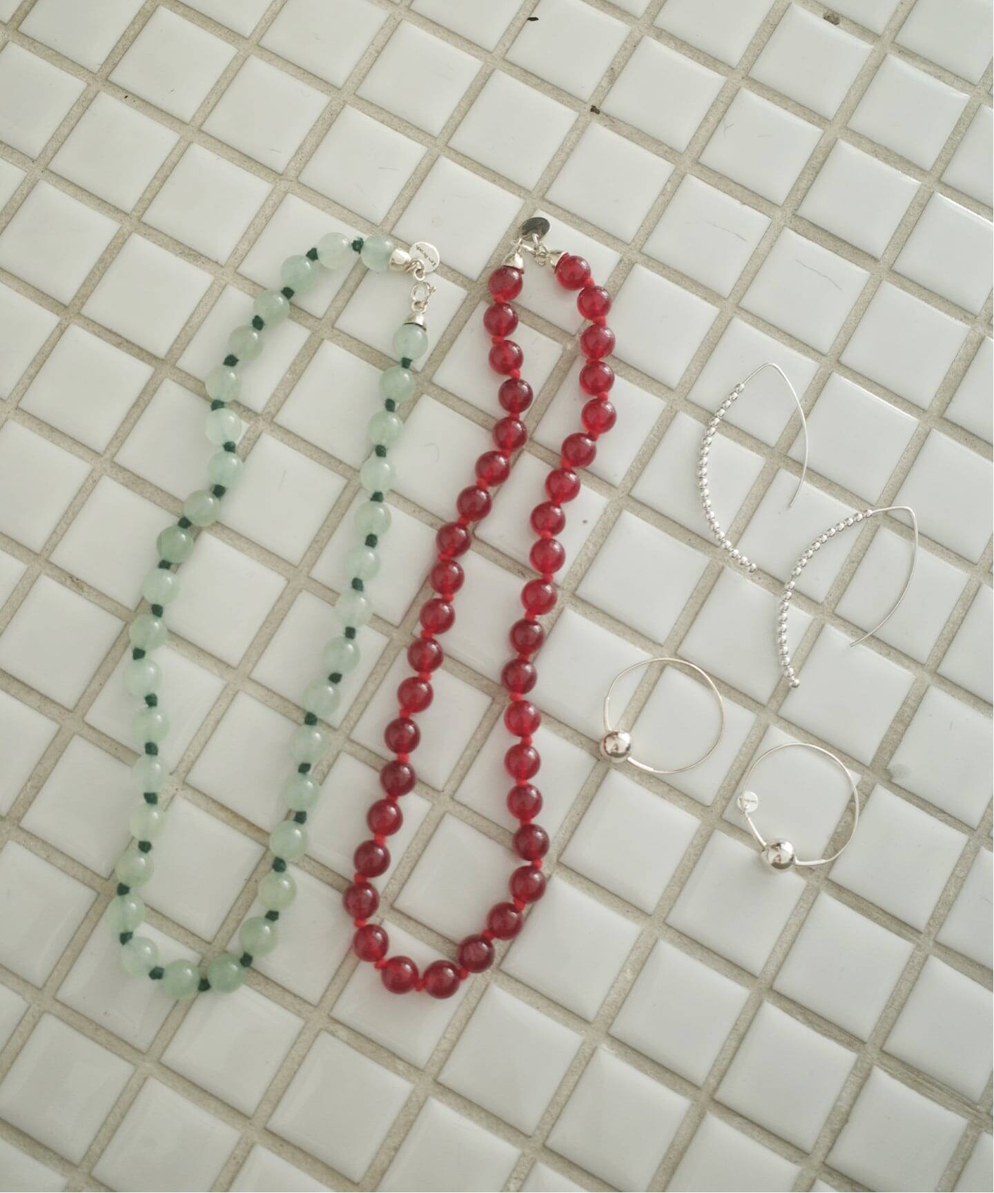 Les Beads SLOBE別注 ジェイドネックレス EXCL（ネックレス）｜SLOBE 