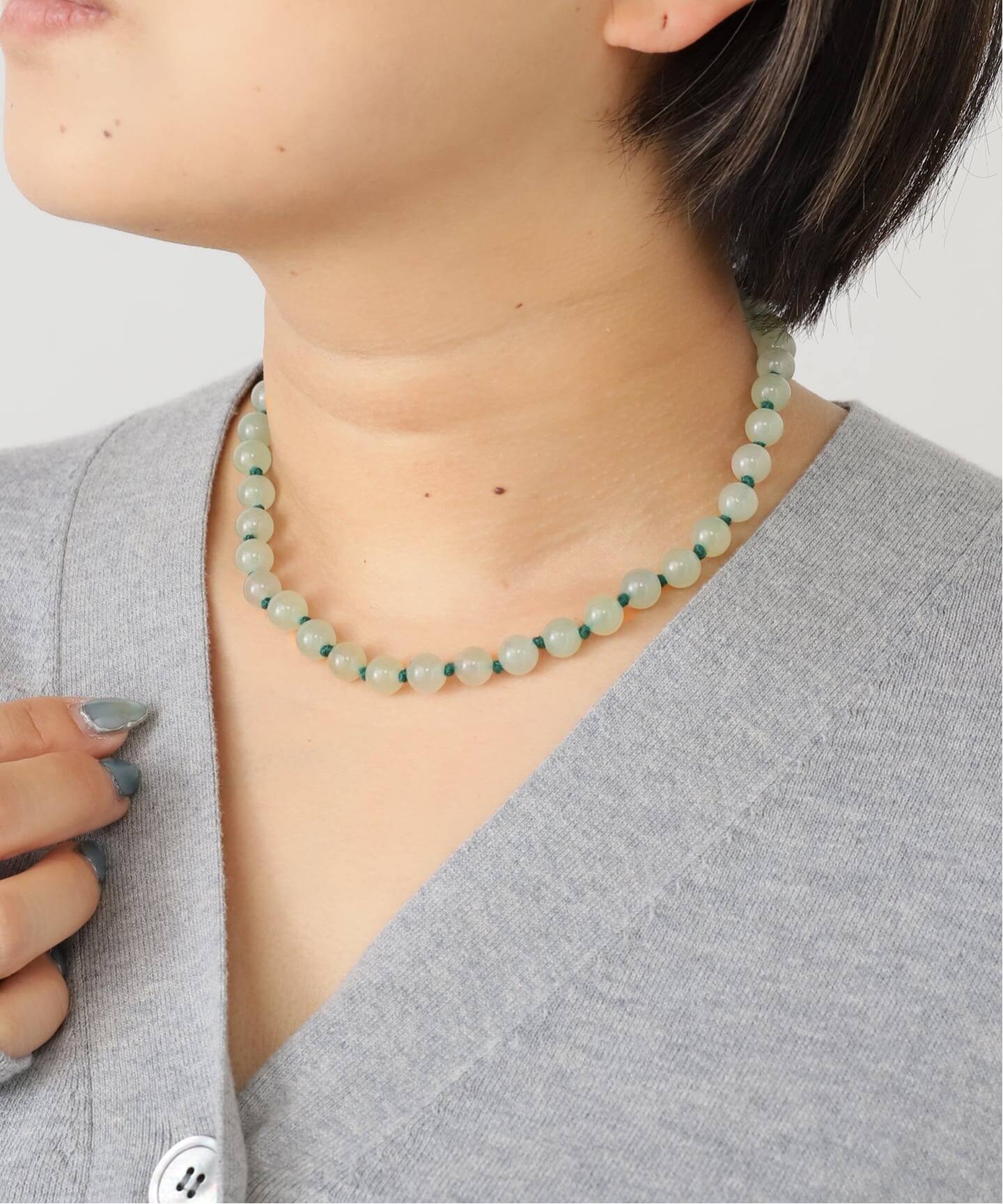 Les Beads SLOBE別注 ジェイドネックレス EXCL（ネックレス）｜SLOBE 
