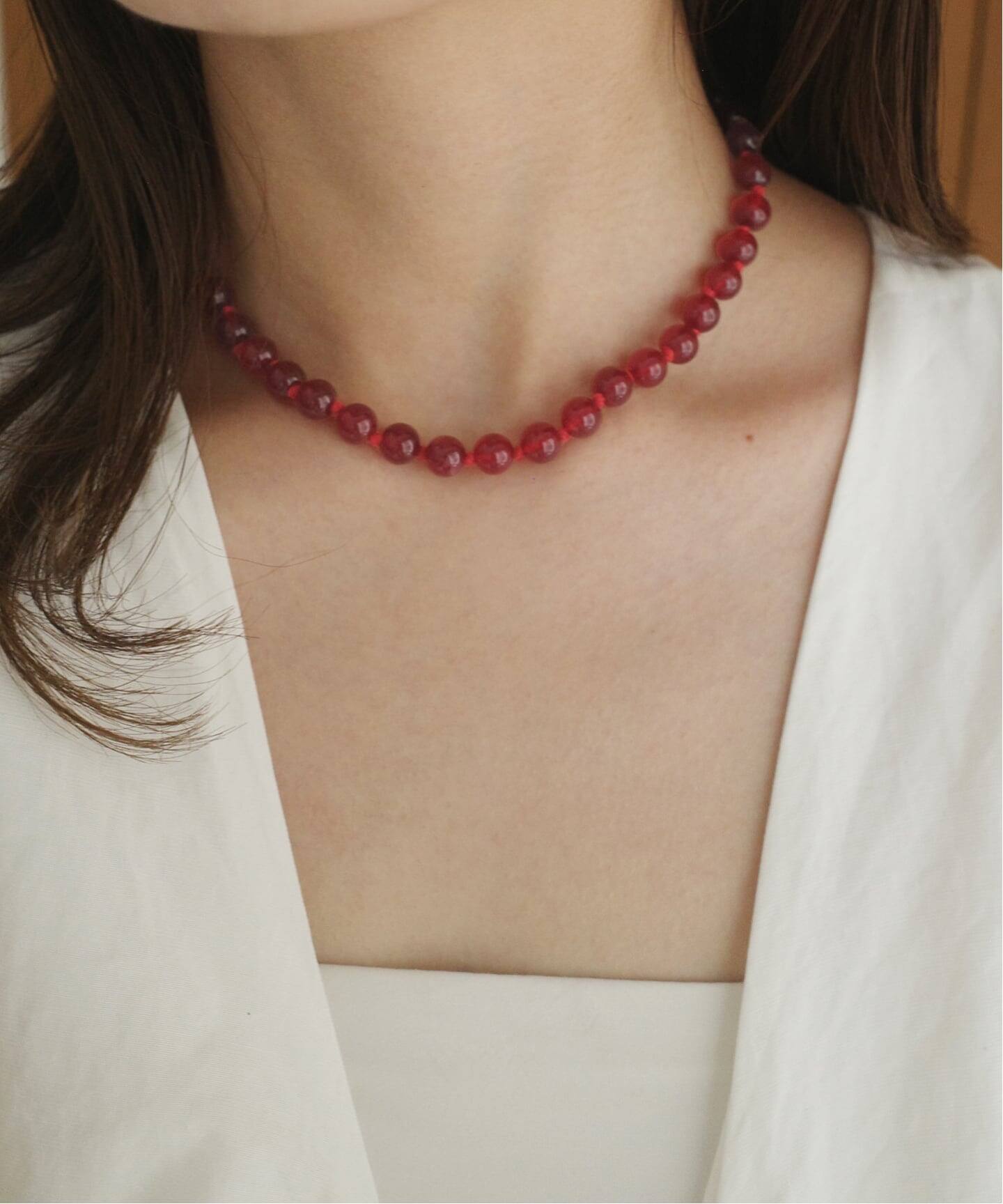 Les Beads SLOBE別注 ジェイドネックレス EXCL（ネックレス）｜SLOBE 