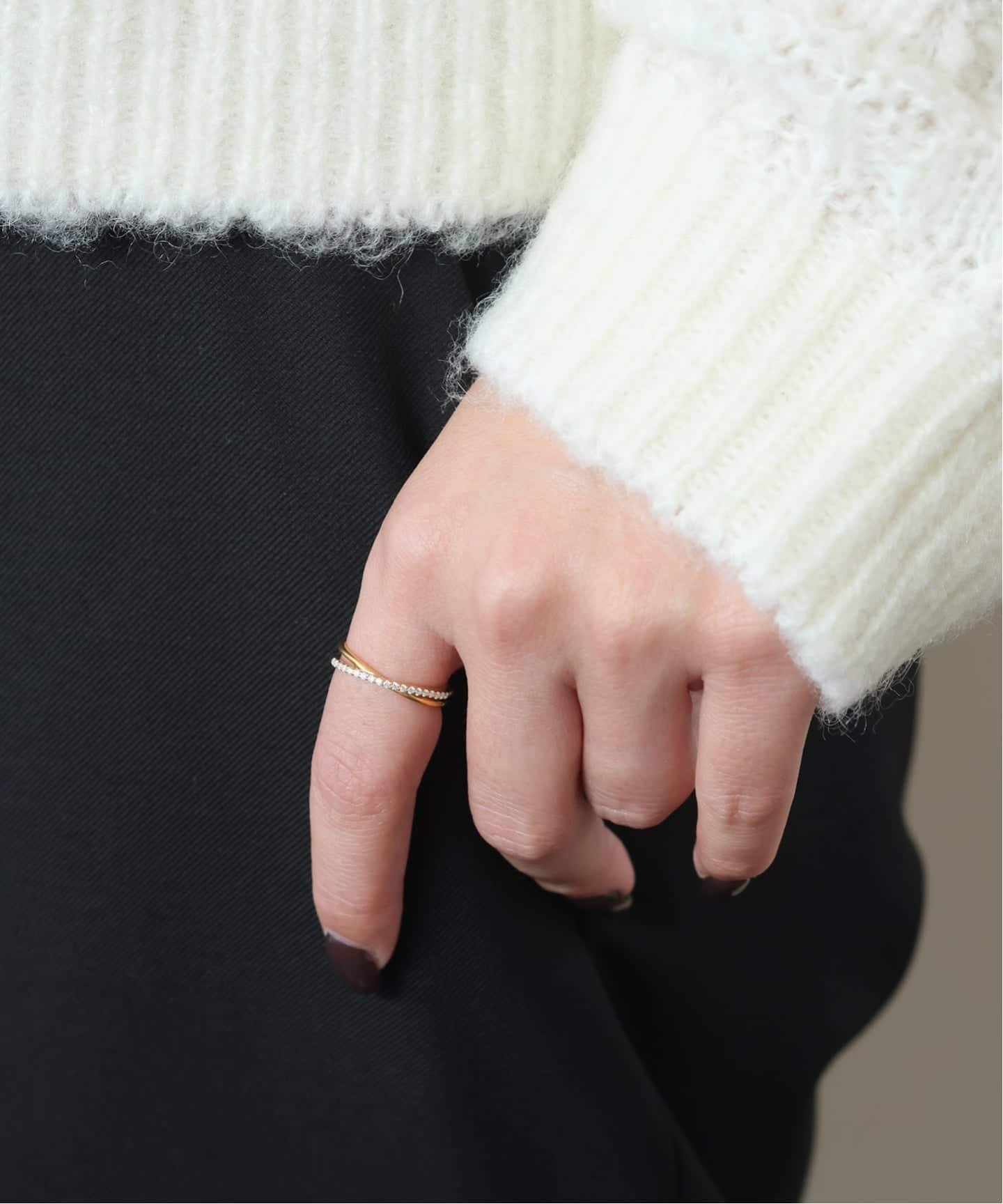 WEB限定サイズあり》ODUL/オジュール SLOBE別注 クロスリング（リング