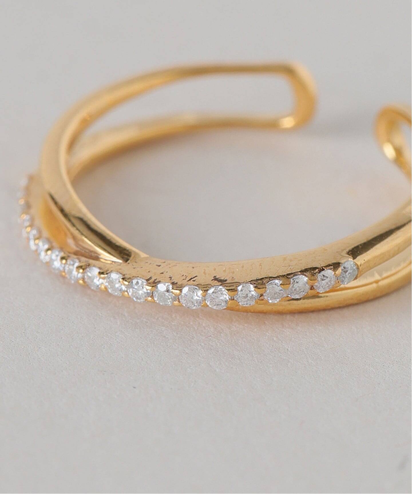 WEB限定サイズあり》ODUL/オジュール SLOBE別注 クロスリング（リング