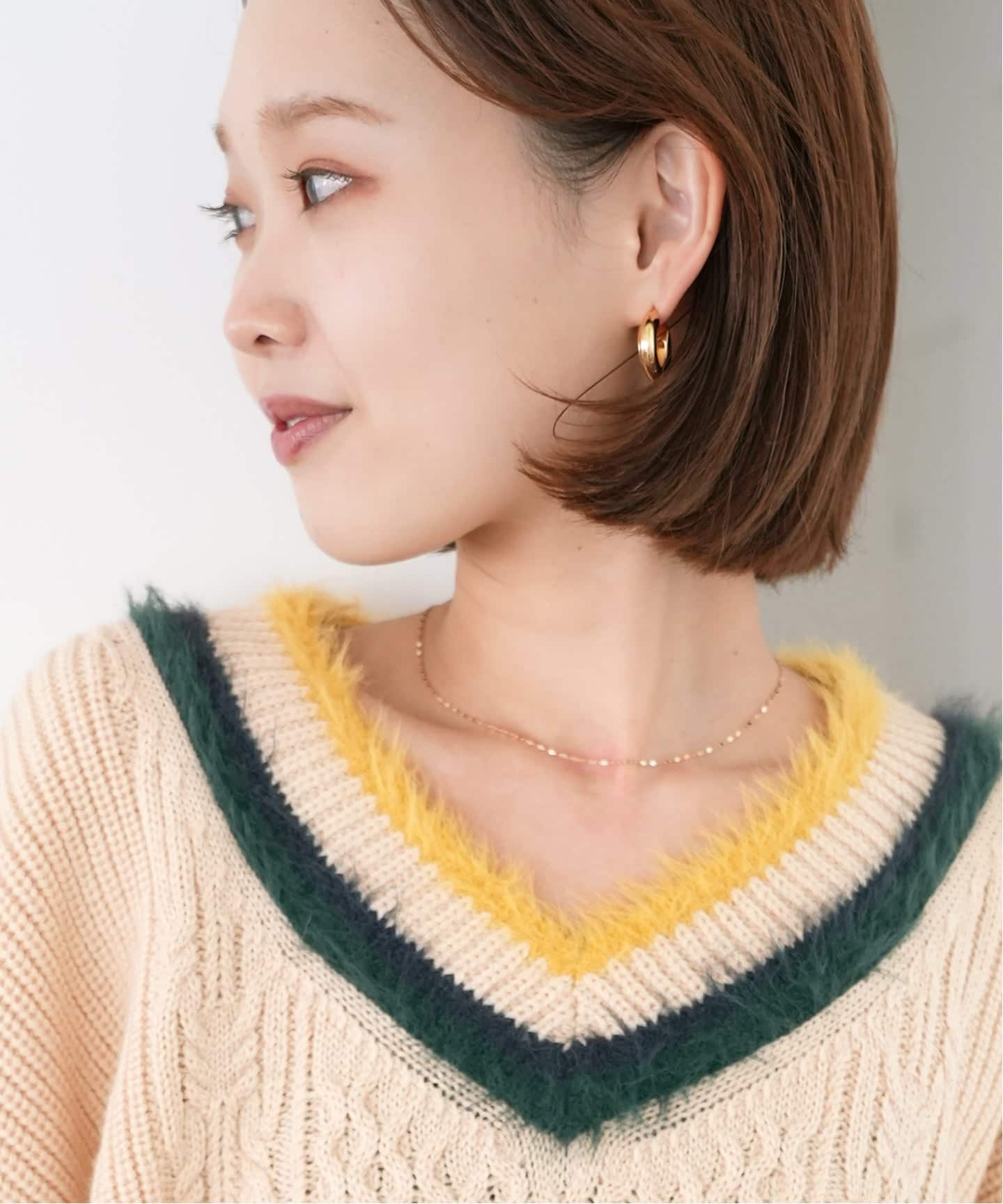 WEB限定/追加3》SLOBE エクレアネックレス37cm K10（ネックレス