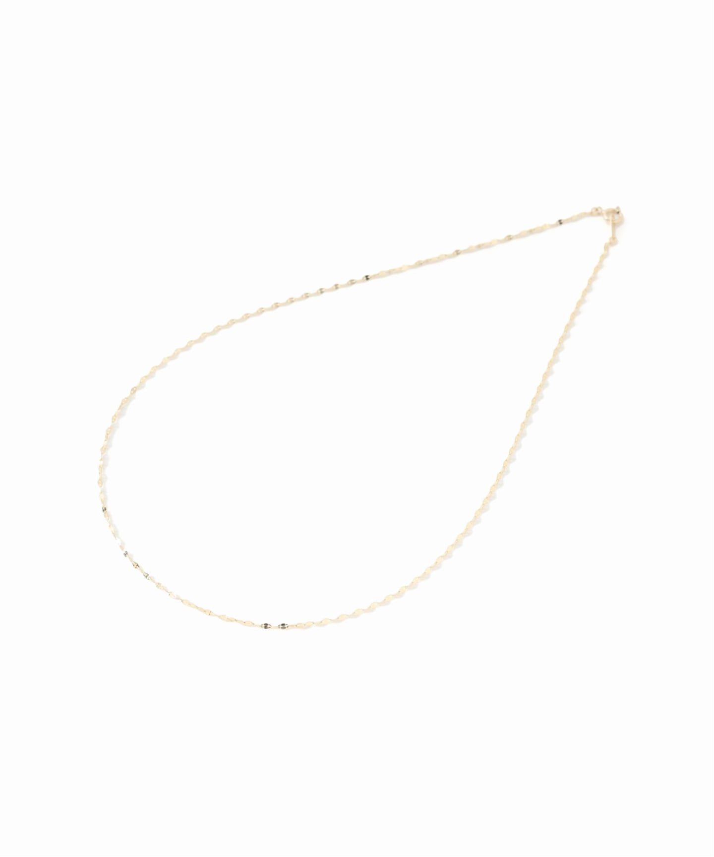 SLOBE IENA スローブ　エクレアネックレス　k10 37cm ゴールド WEB限定/追加3》SLOBE エクレアネックレス37cm K10（ネックレス