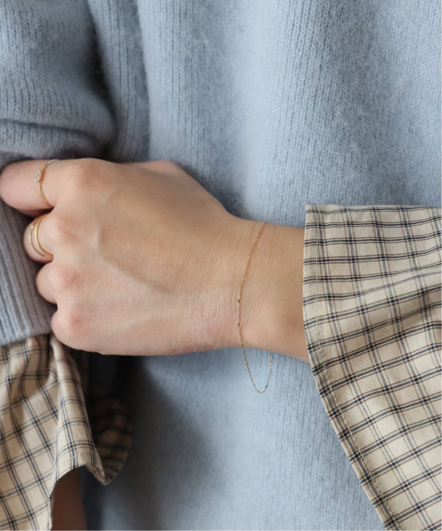 SLOBE ペタルチェーンブレスレット K10（ブレスレット・バングル 