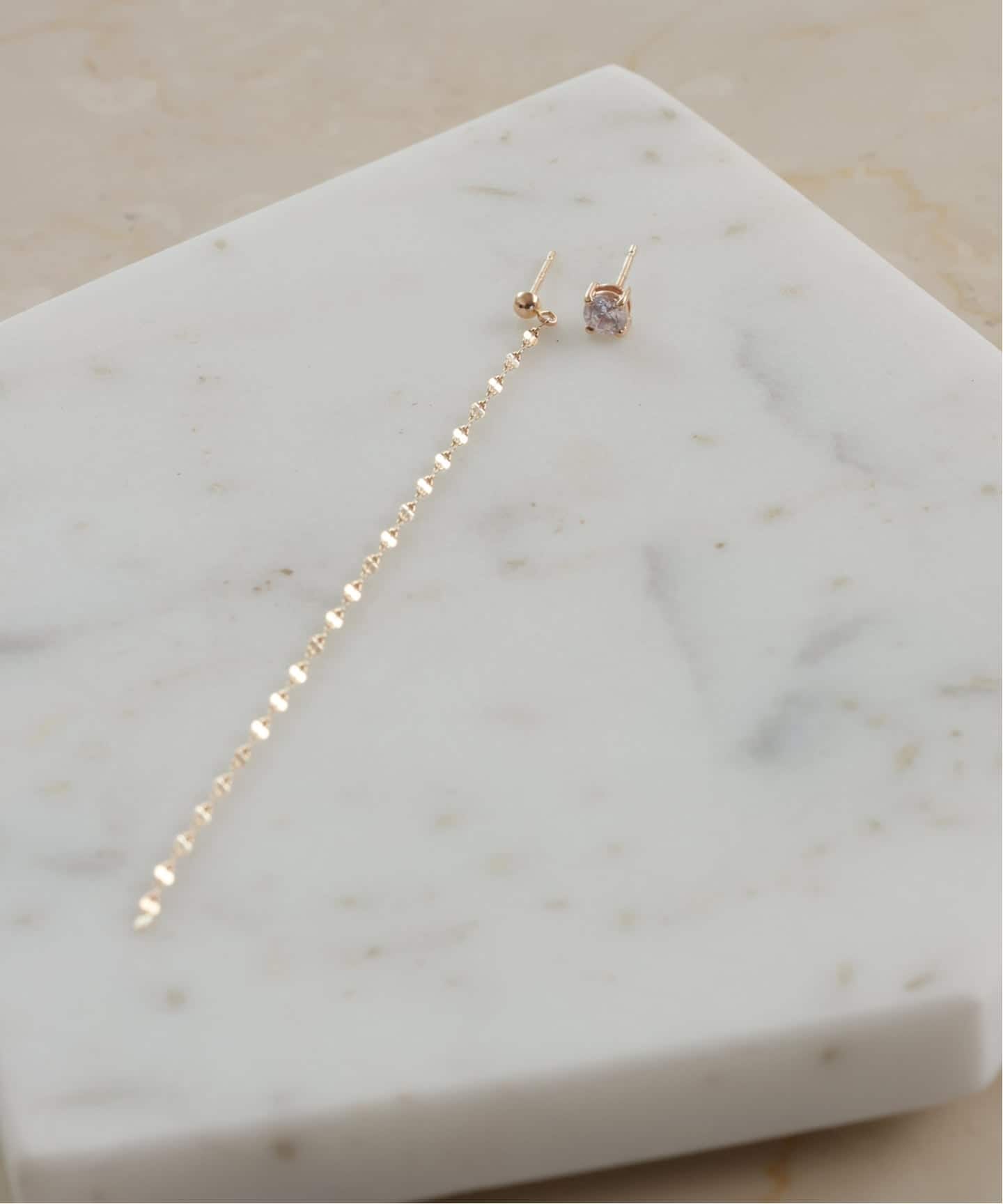 SLOBE アシンメトリーピアス K10（ピアス（両耳用））｜SLOBE IENA