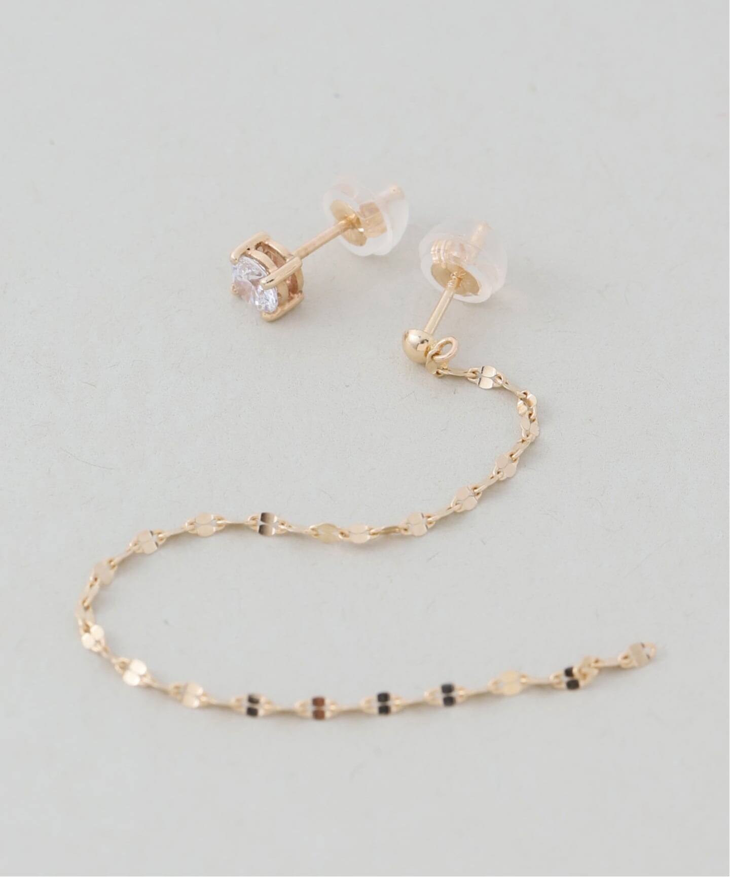 SLOBE アシンメトリーピアス K10（ピアス（両耳用））｜SLOBE IENA